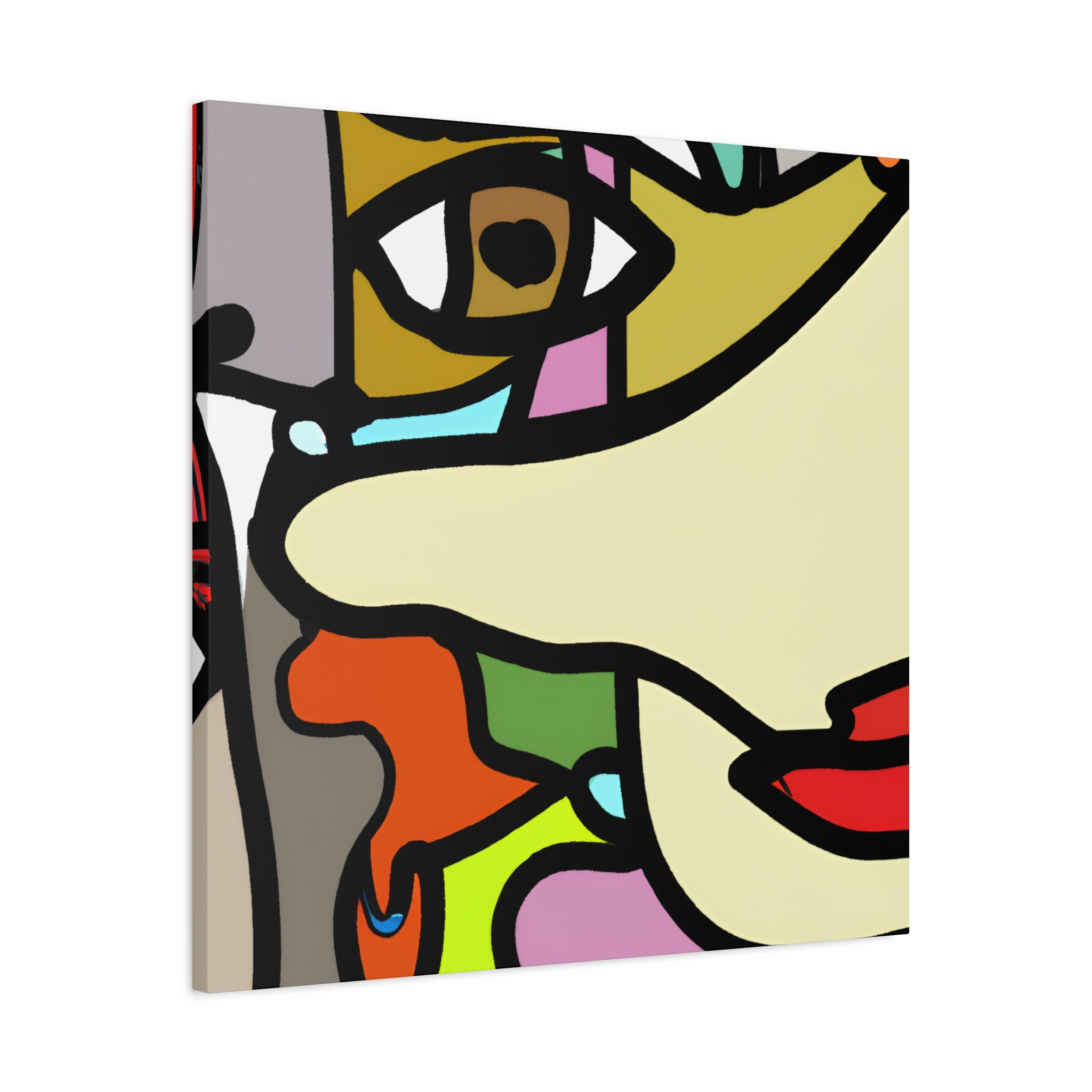 Abstract Color Fusion Art Canvas - Canvas