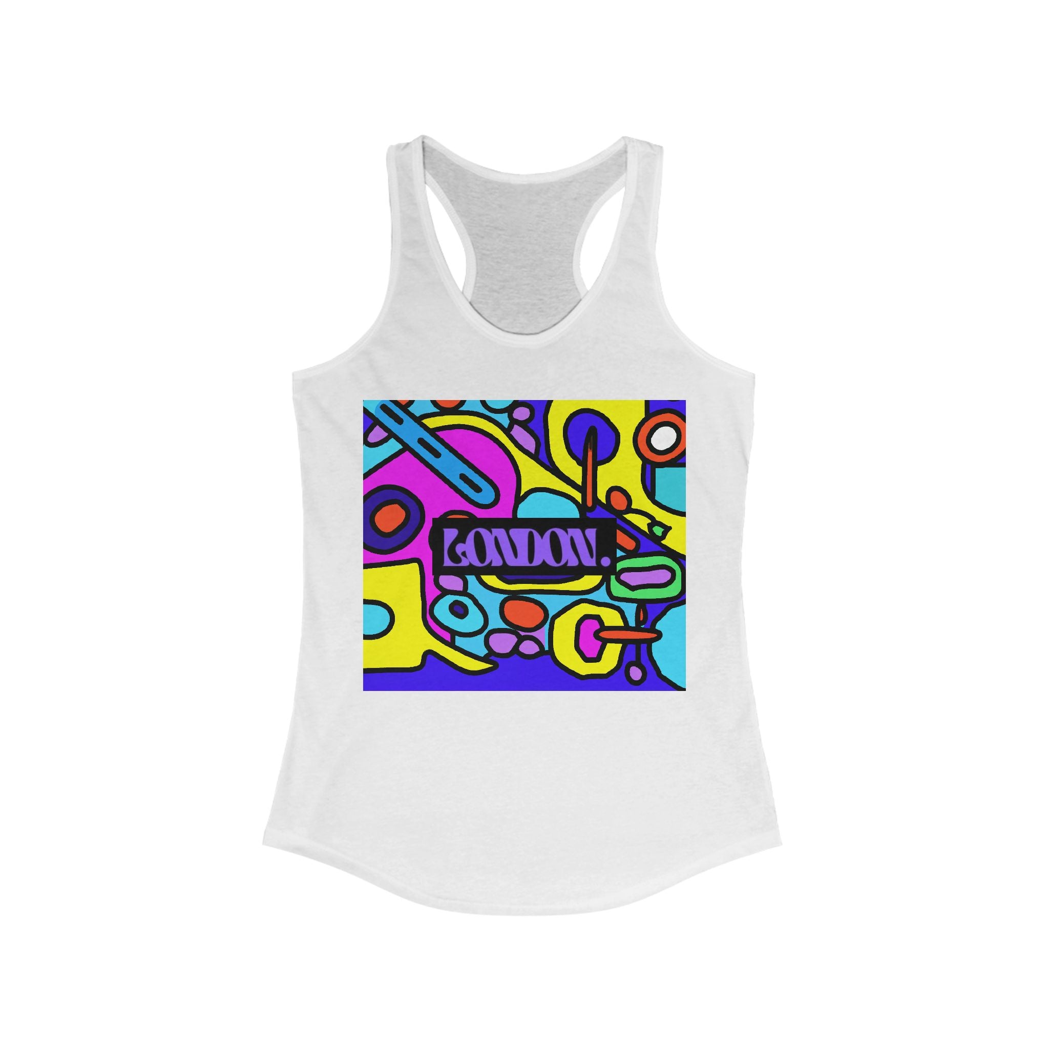 "Kaleidoscope Boombox" - Racerback Tank Top