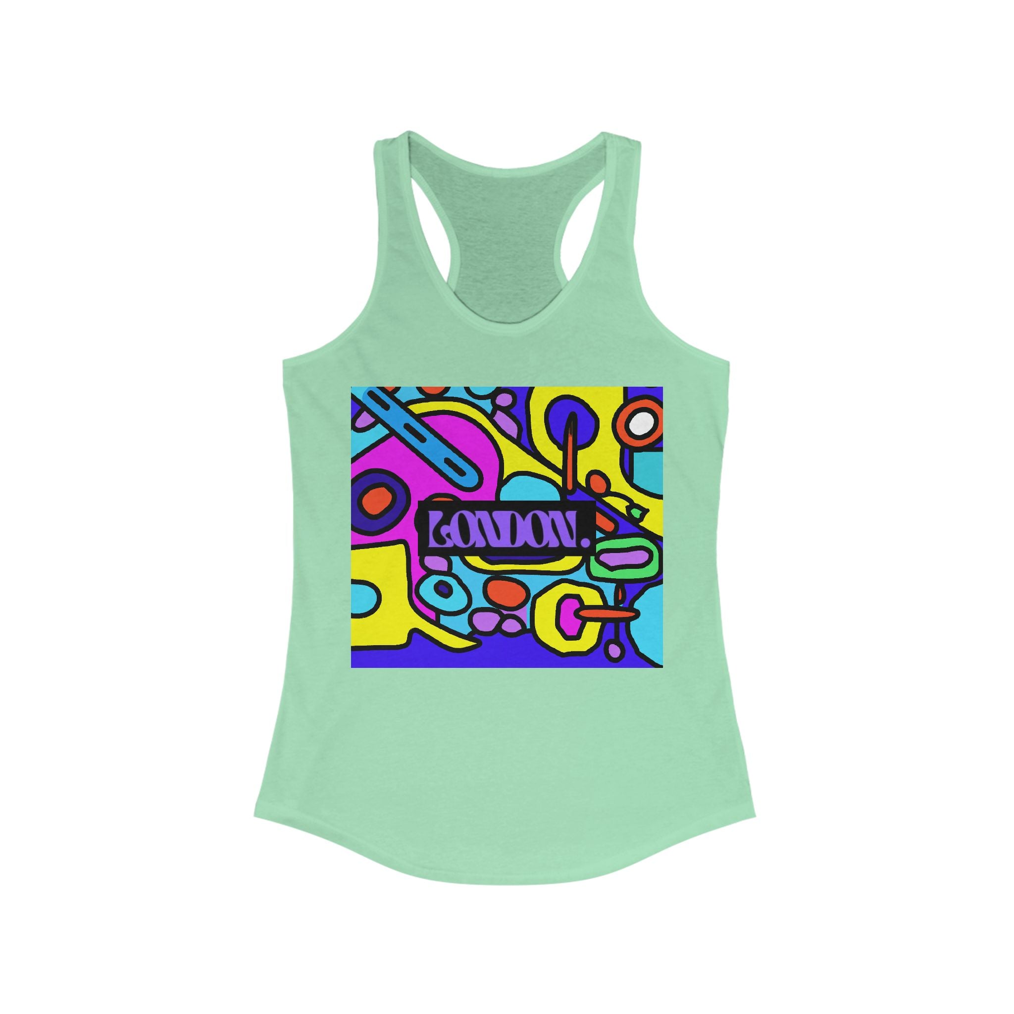 "Kaleidoscope Boombox" - Racerback Tank Top