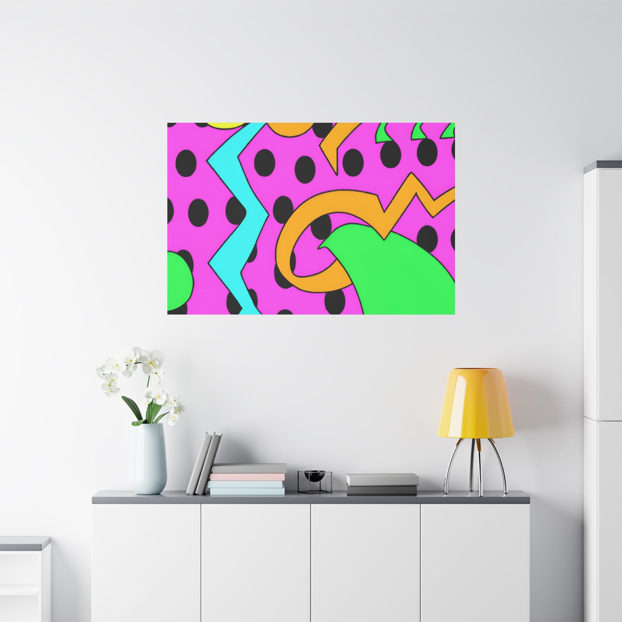 Vibrant Retro Pop Art Explosion Canvas Print - Canvas