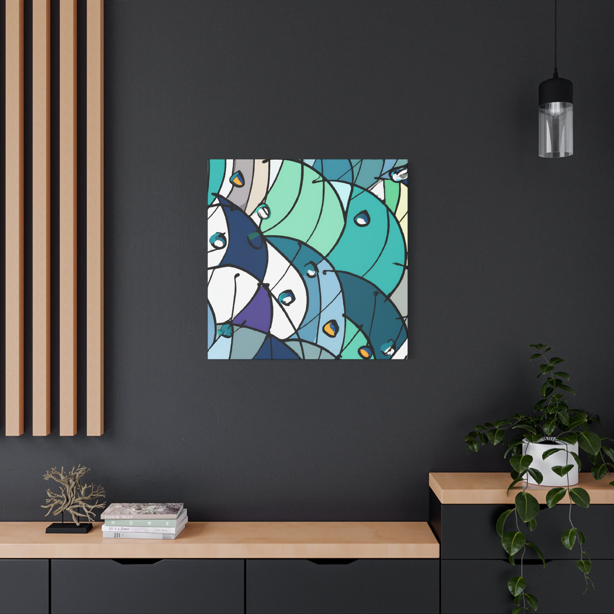 Abstract Geometric Melody Canvas Art Print - Canvas