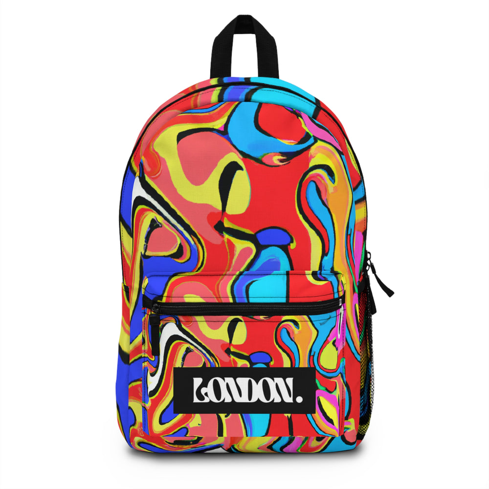 "Neon Groove Emporium" - Backpack