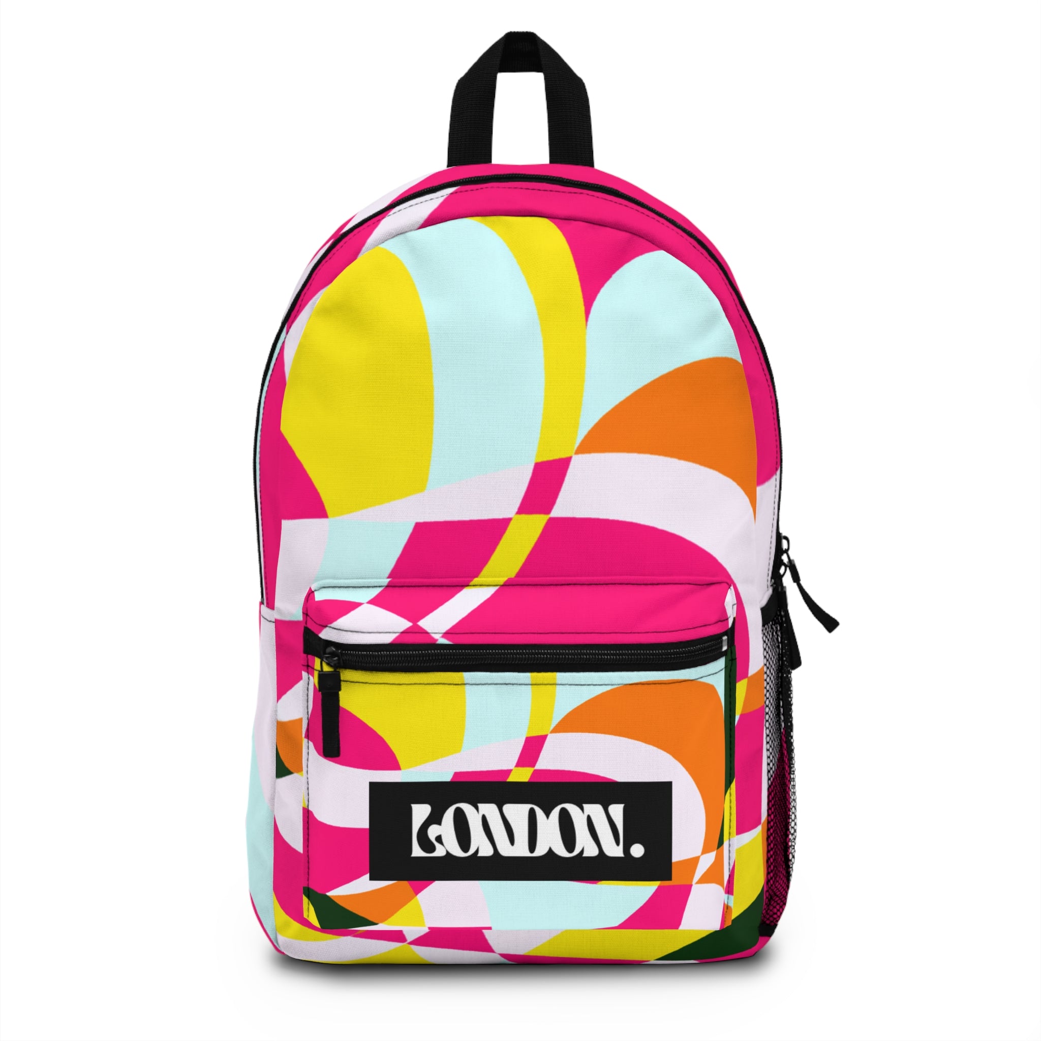 "Groovy Mirage: Vintage Pop Art Bazaar" - Backpack