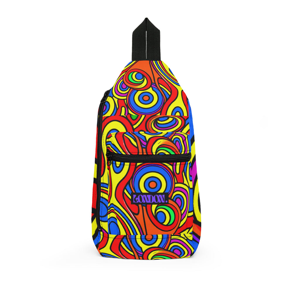 "Groovy Daze: Journey through Mod and Monochrome" - Sling Bag