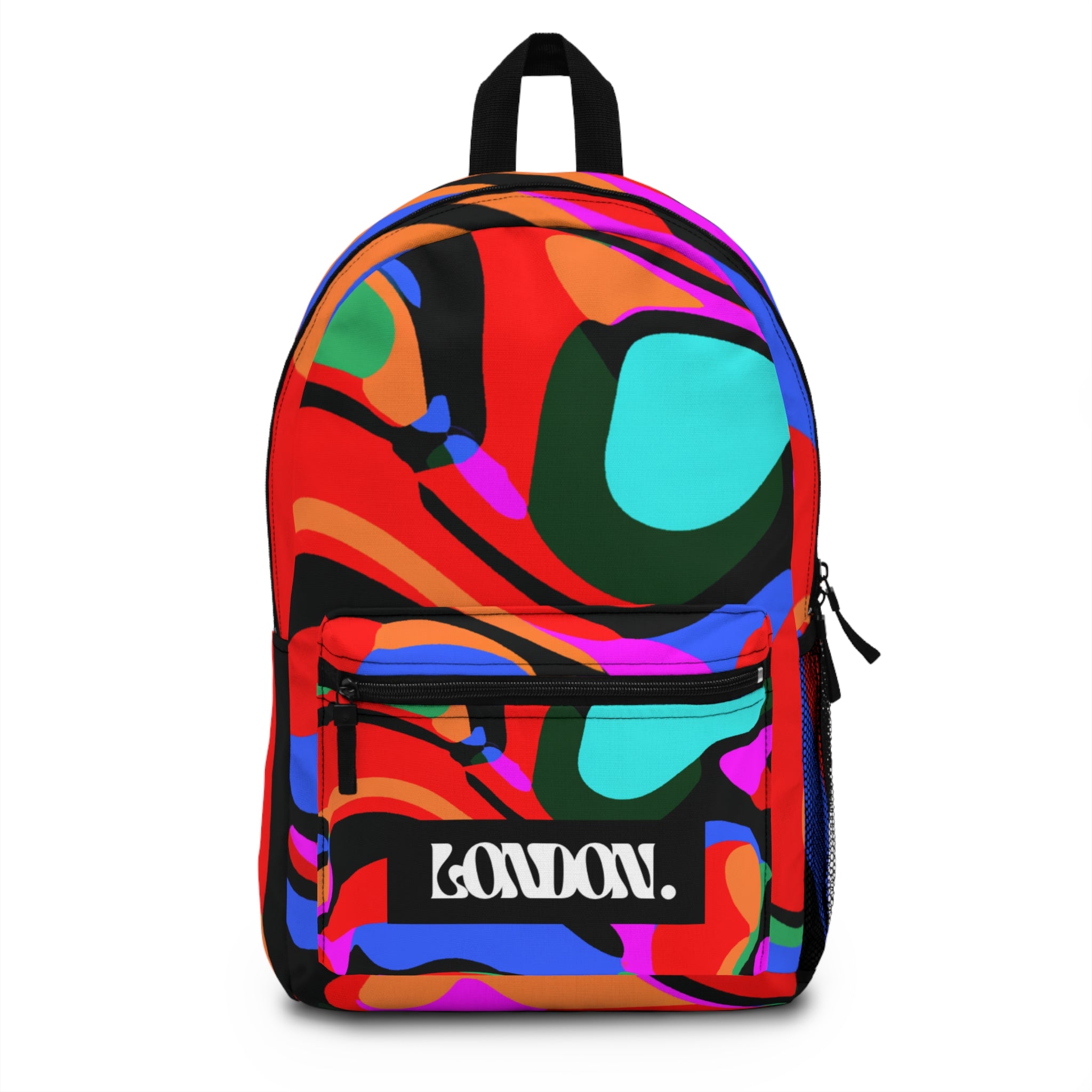 "Groovy Mirage: Psychedelic PopArt Emporium" - Backpack