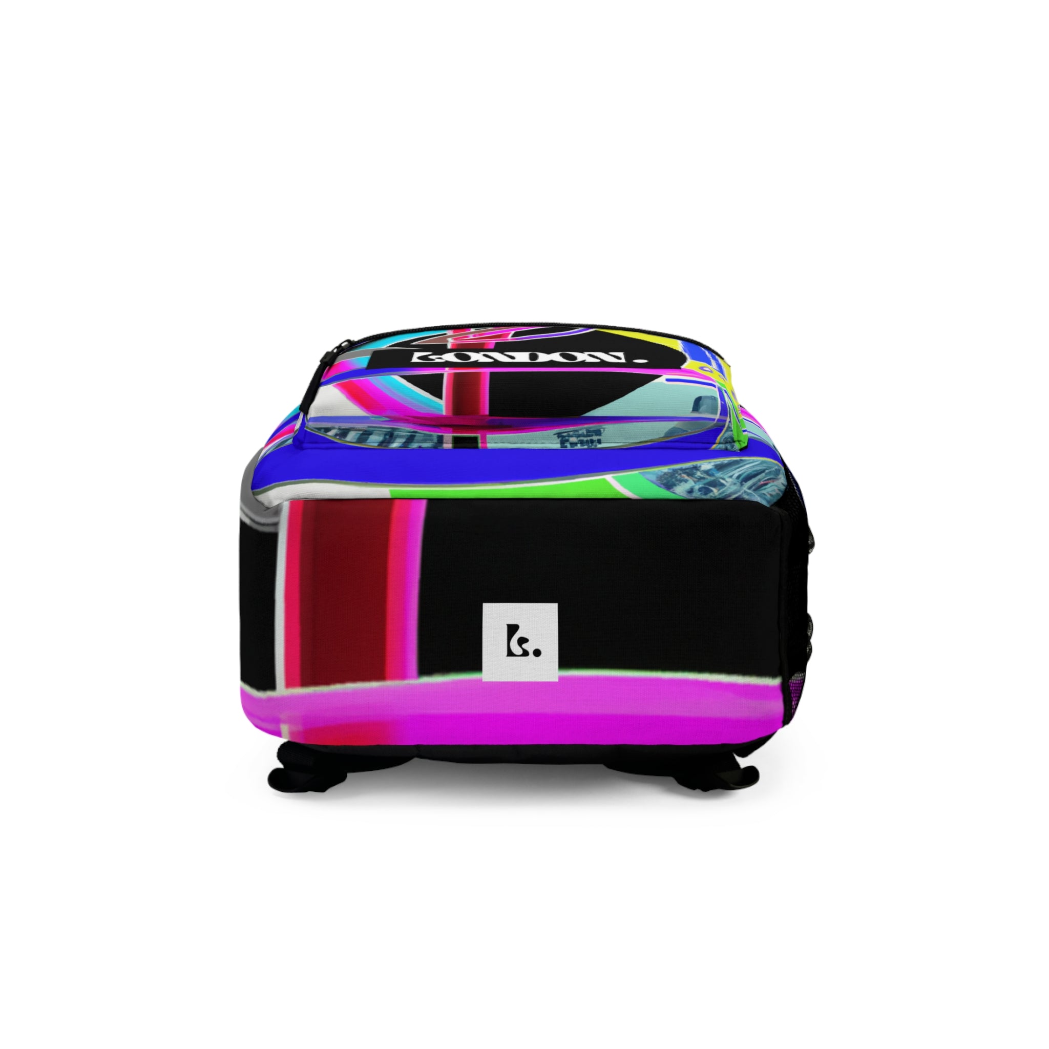 "Velvet Groove: A Swirl of Colors and Designs" - Backpack