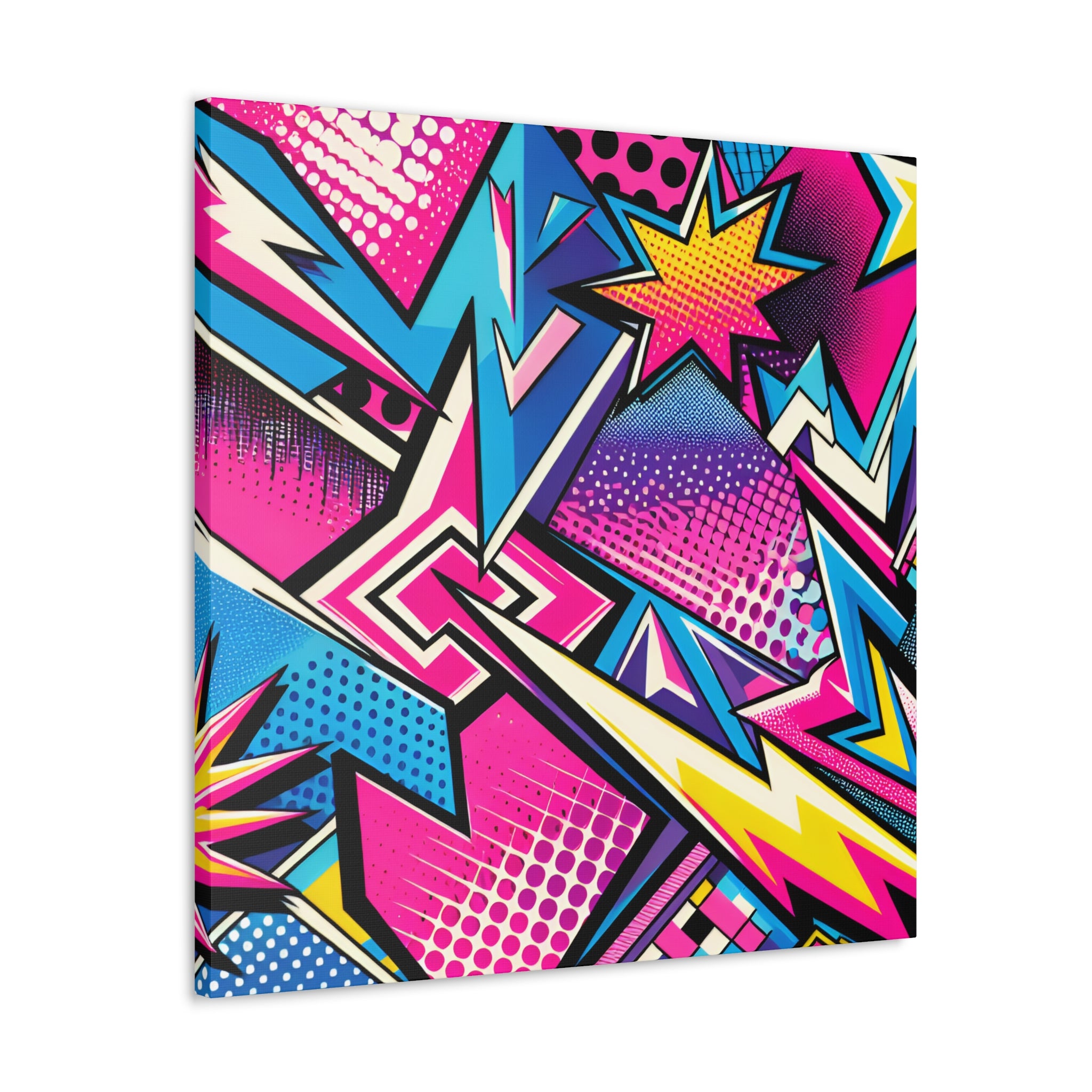 Vibrant Pop Art Explosion Canvas Print - Canvas