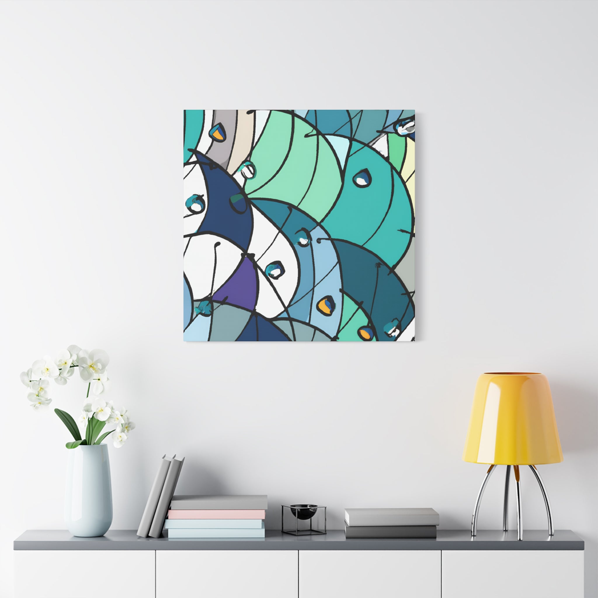 Abstract Geometric Melody Canvas Art Print - Canvas