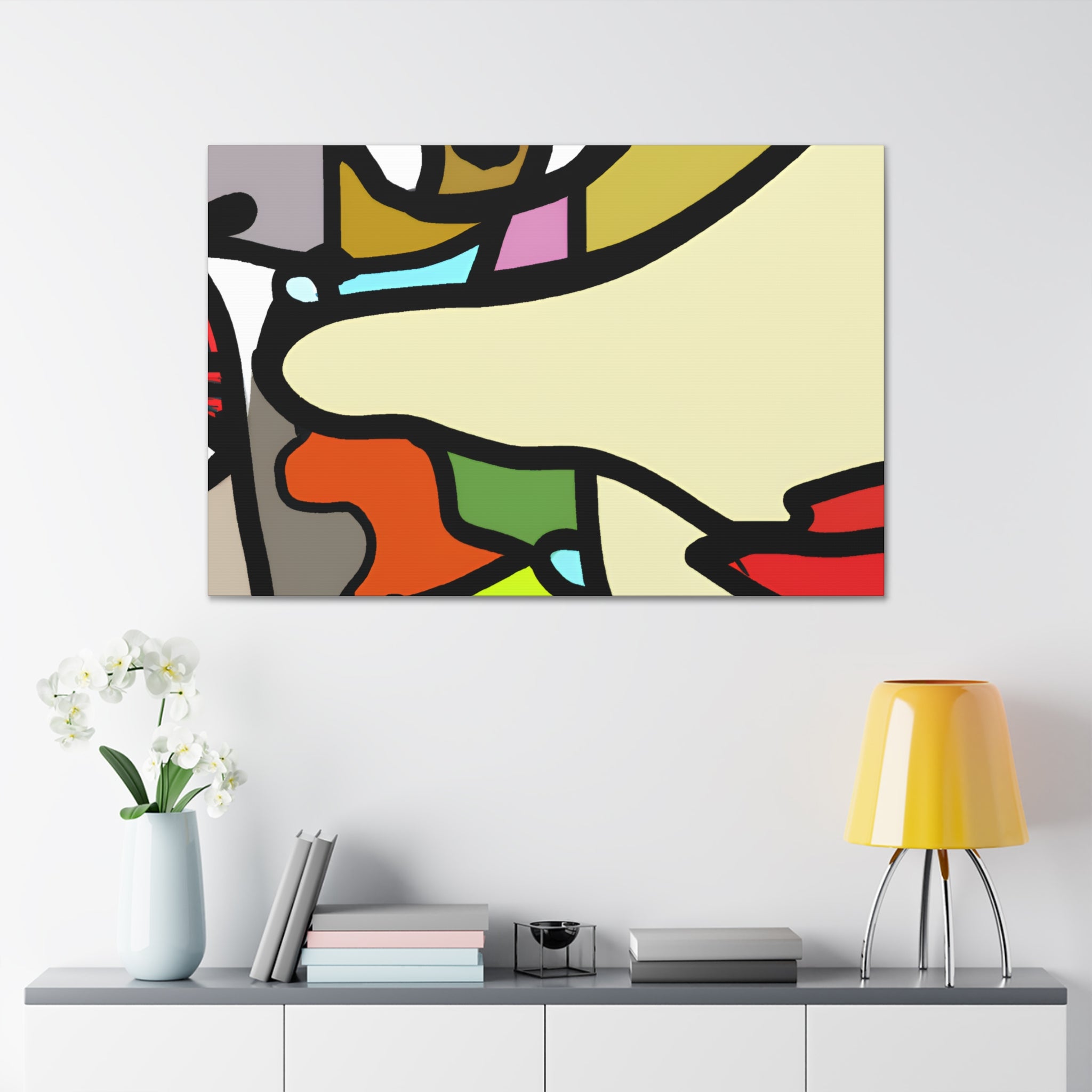 Abstract Color Fusion Art Canvas - Canvas