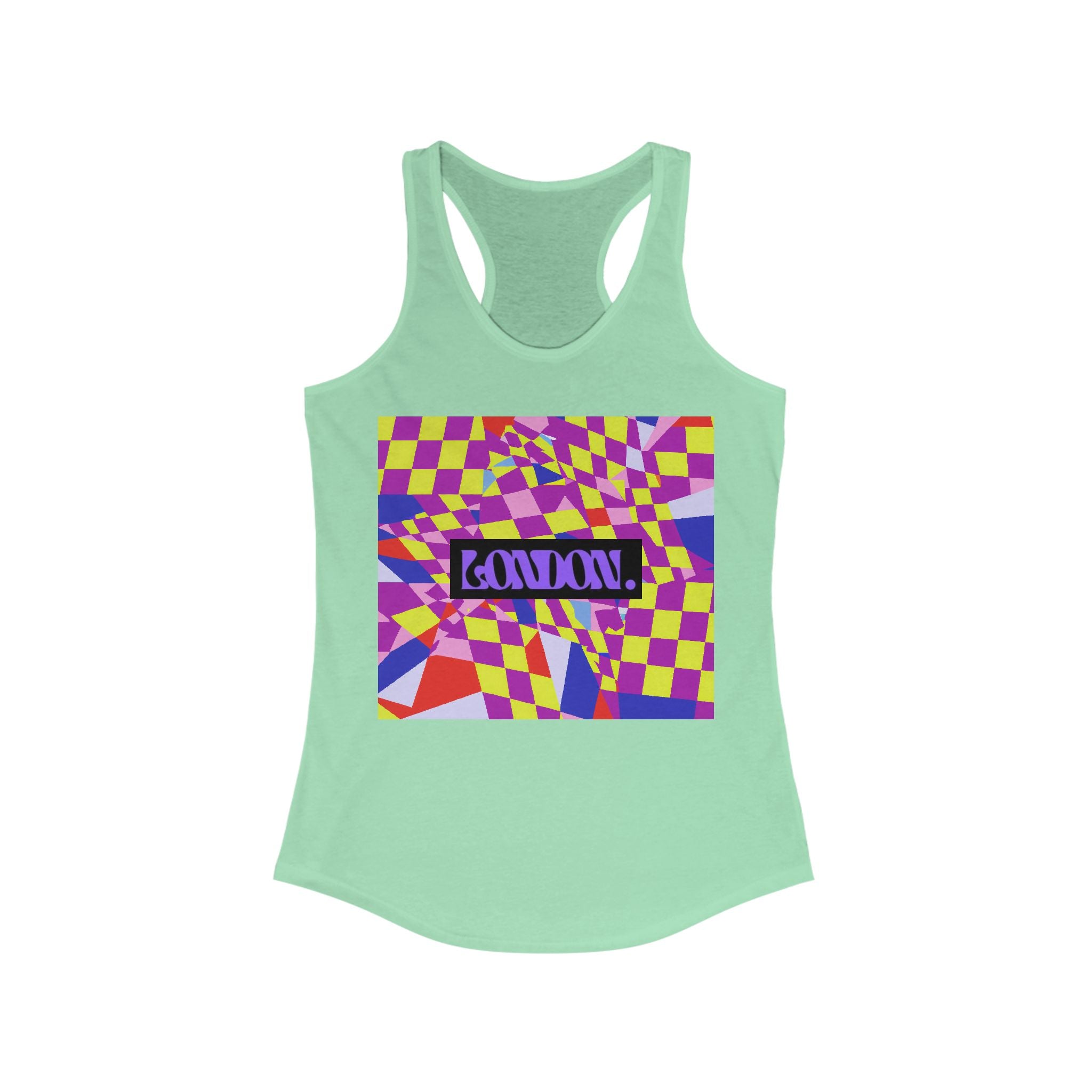 "Groovy Stardust Delights" - Racerback Tank Top