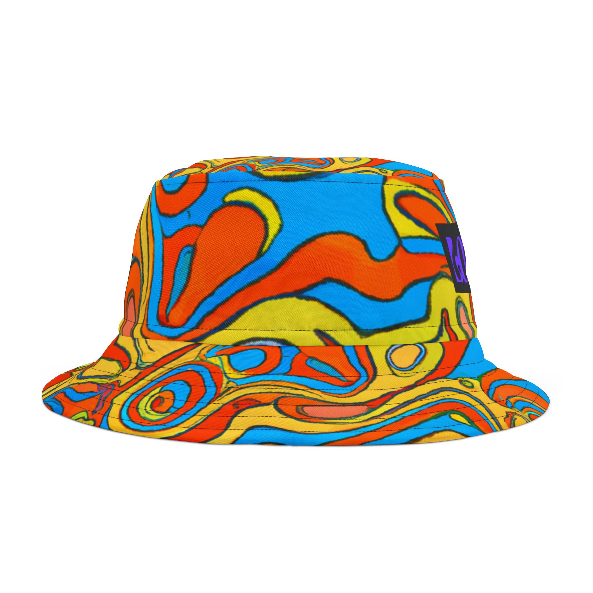 "Rad Paisley Technicolor" - Bucket Hat