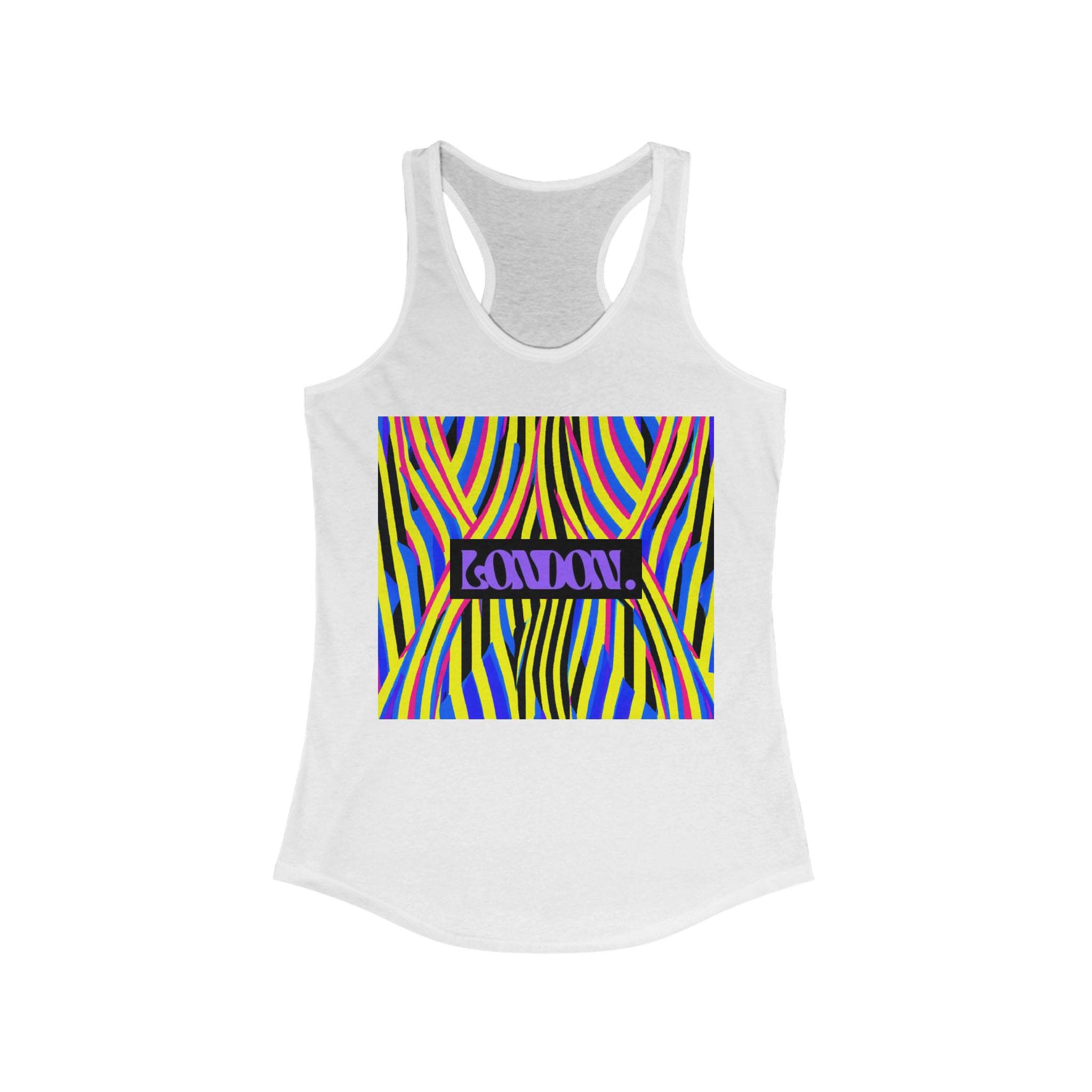 "Groovy Gingham" - Racerback Tank Top