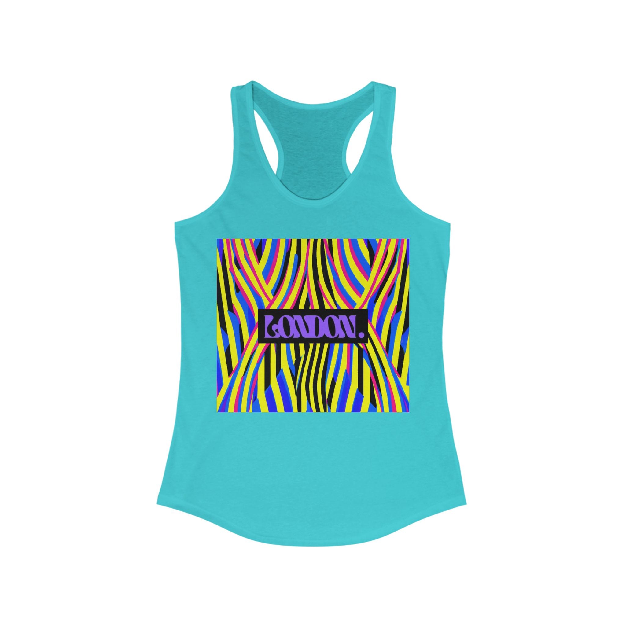 "Groovy Gingham" - Racerback Tank Top
