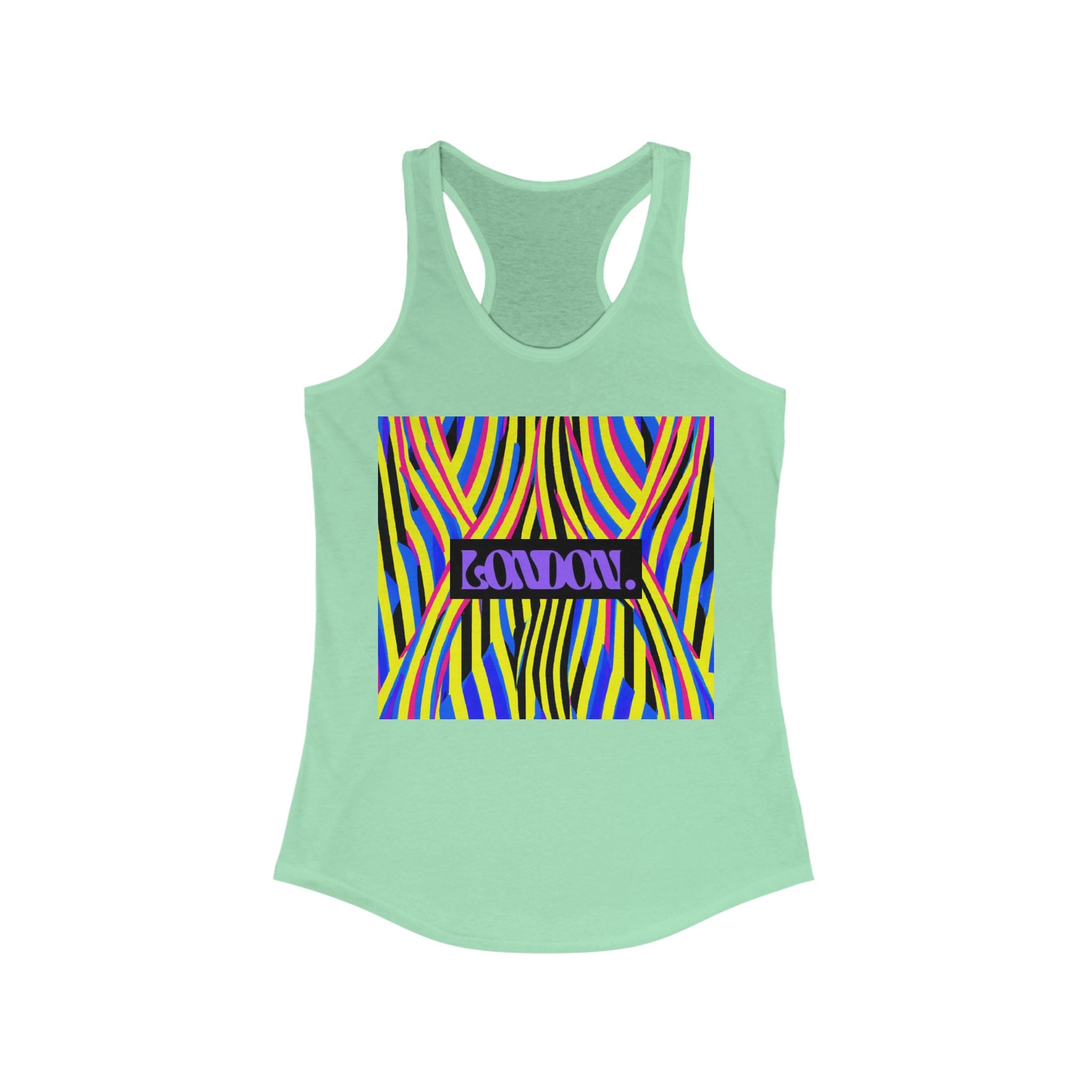 "Groovy Gingham" - Racerback Tank Top