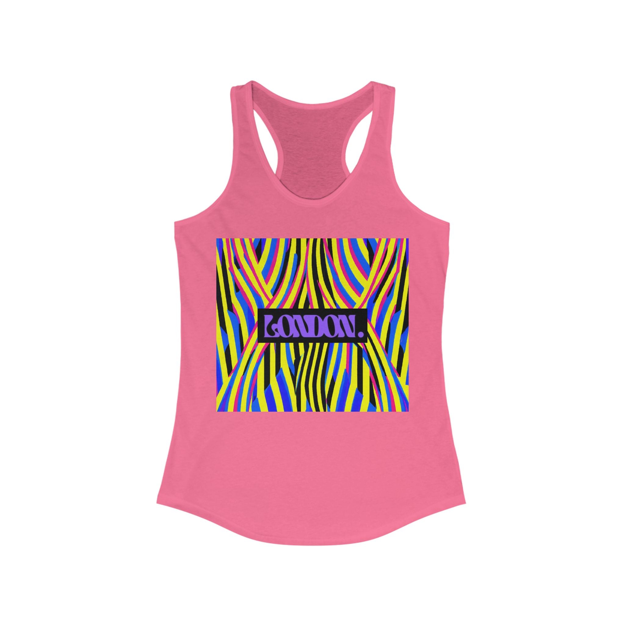 "Groovy Gingham" - Racerback Tank Top