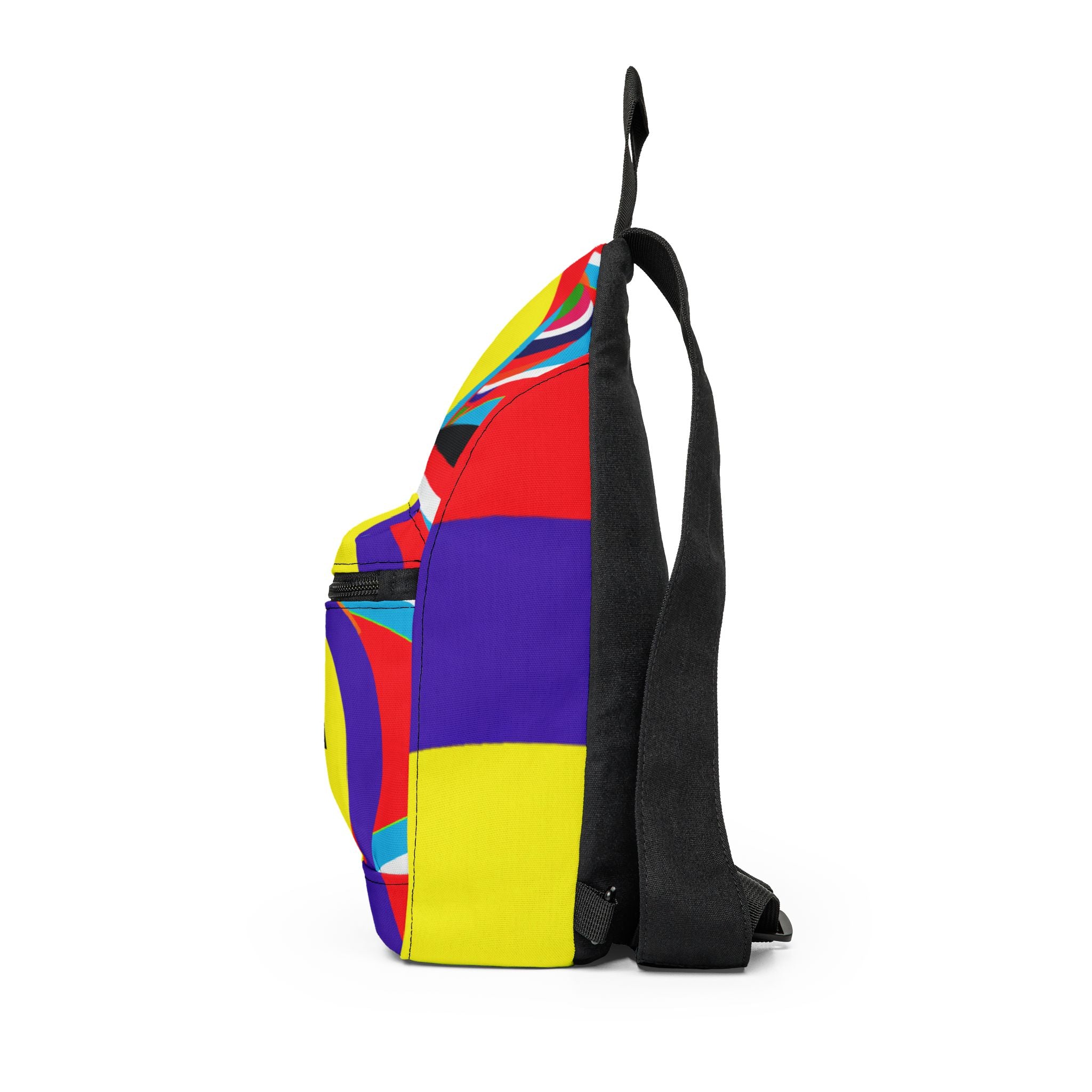 "Groovy Rainbows & Vinyl Revival" - Sling Bag