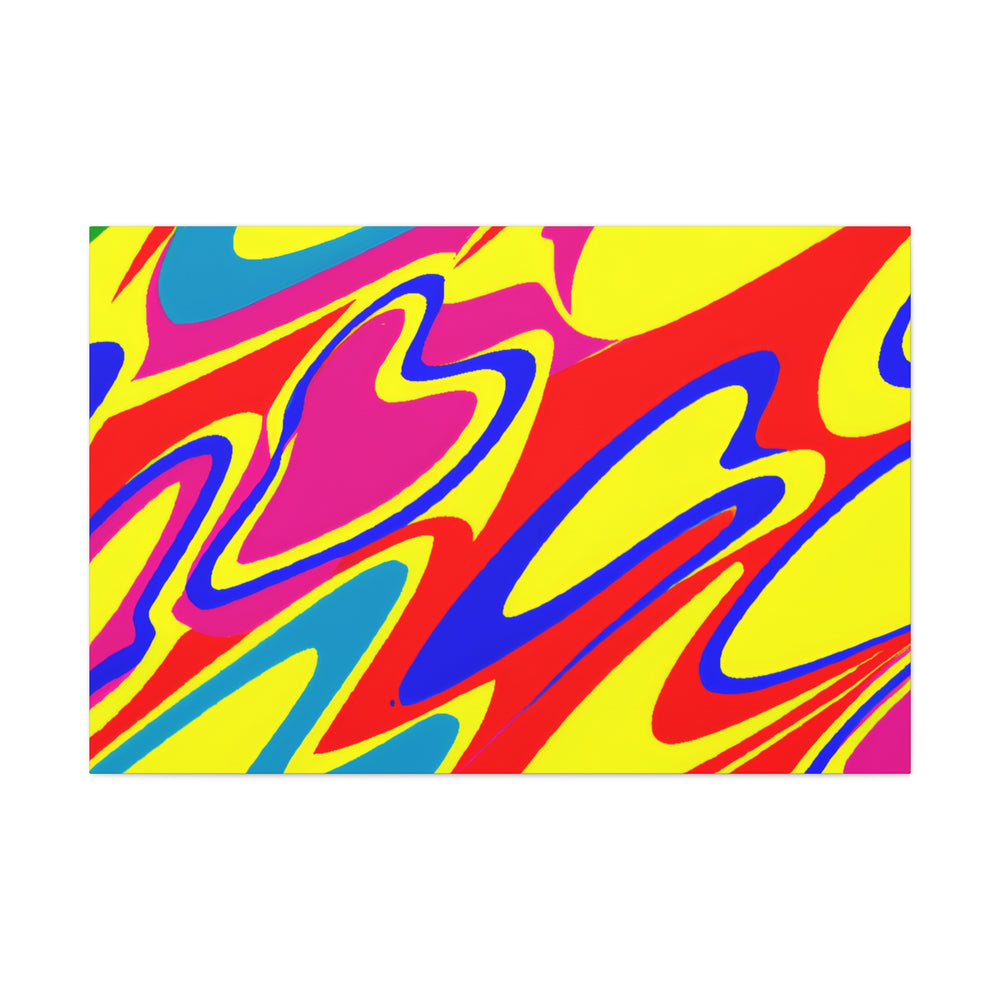 Vibrant Abstract Swirls Canvas Art Print - Canvas