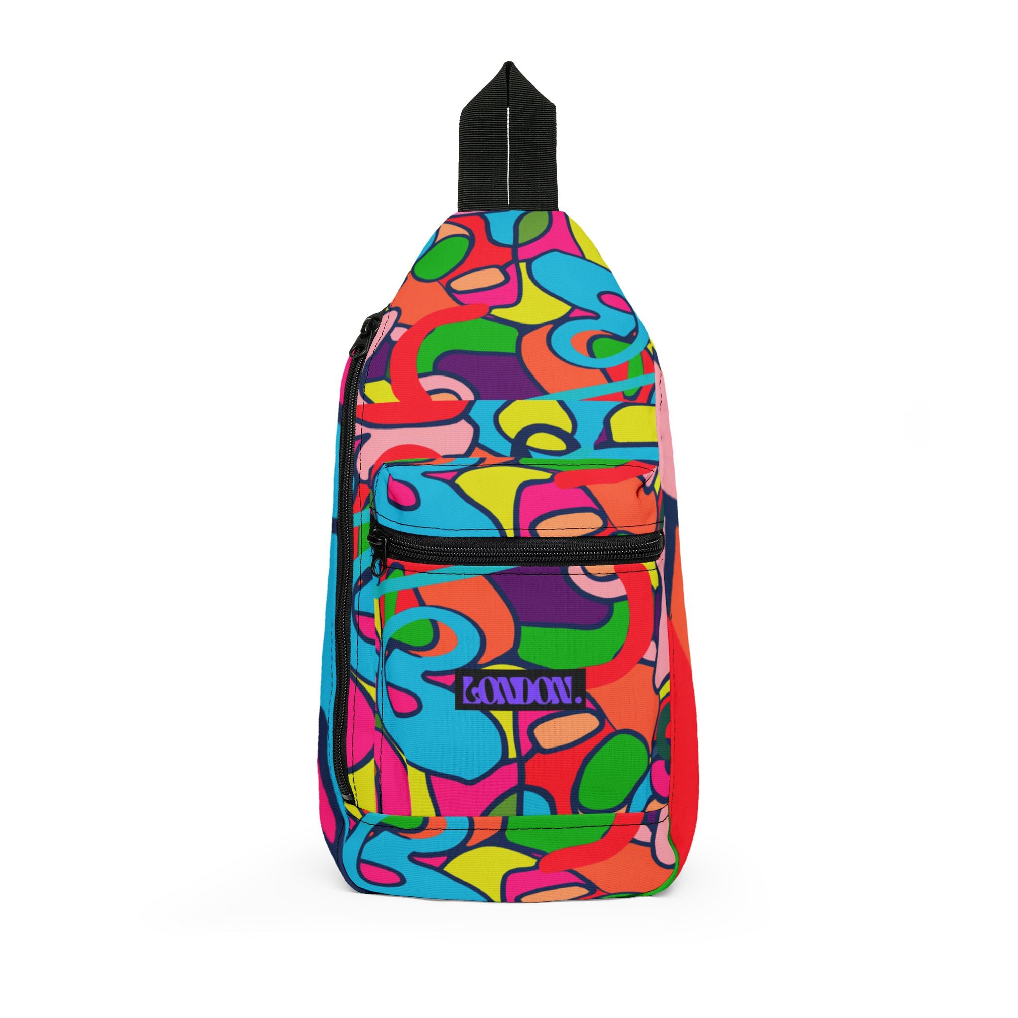"Groovy Auras: Psychedelic Echoes of the Past" - Sling Bag
