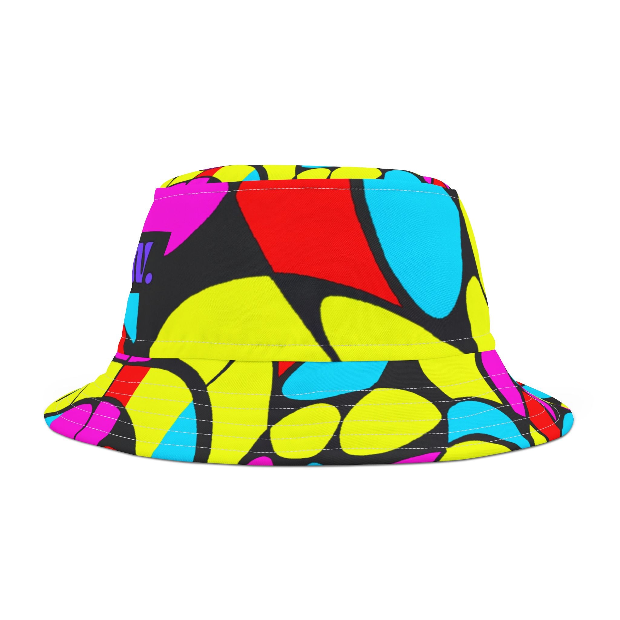 "Groovy Gingham Galaxy" - Bucket Hat