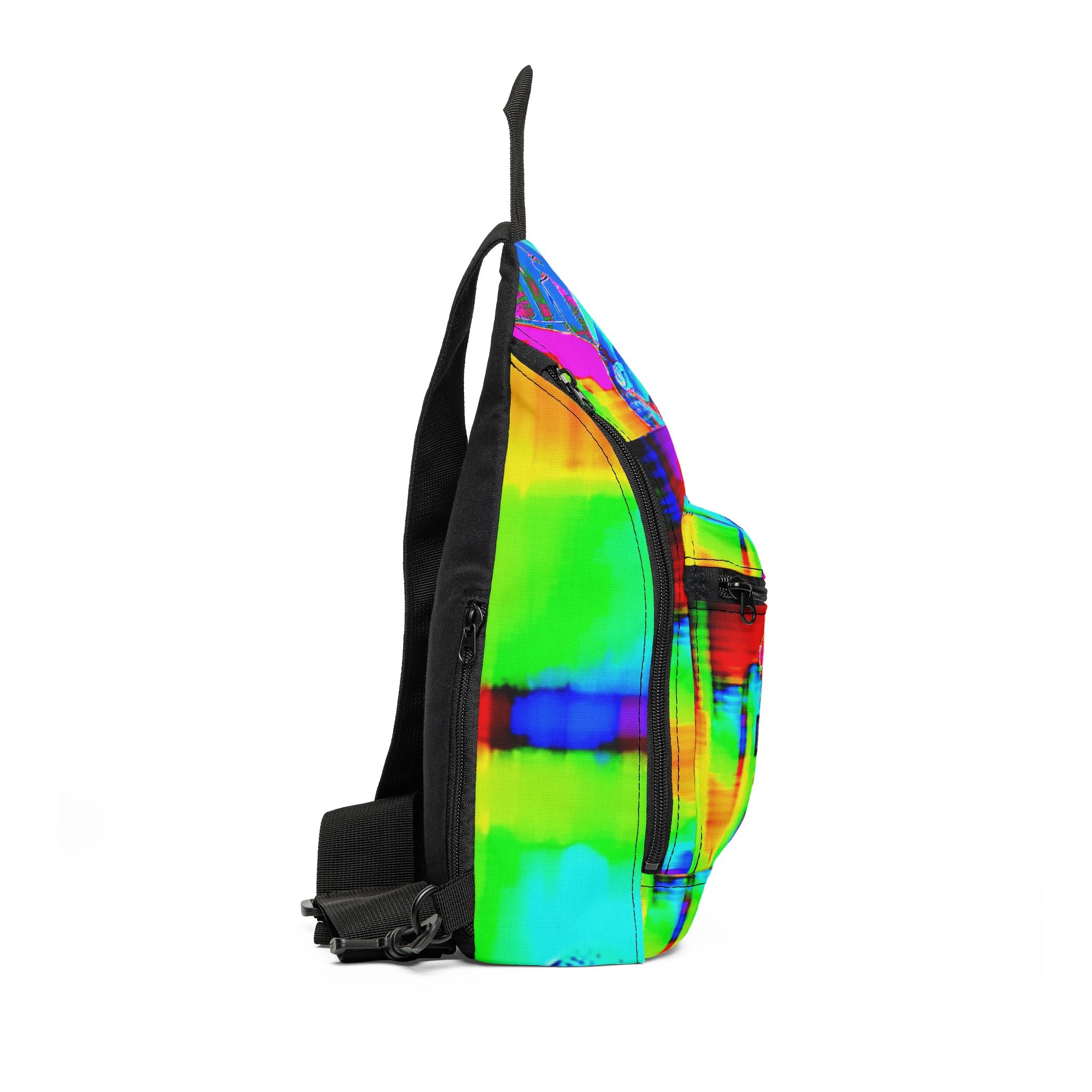 "Opal Sunrise: A Groovy Odyssey" - Sling Bag
