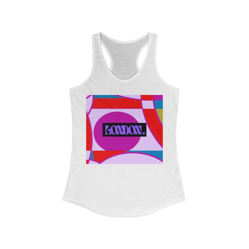 "Rainbow Rhapsody: Groovy Infusions" - Racerback Tank Top