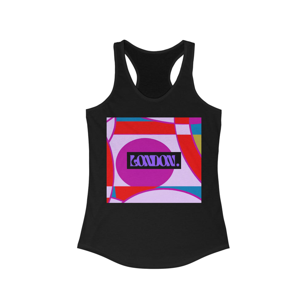 "Rainbow Rhapsody: Groovy Infusions" - Racerback Tank Top