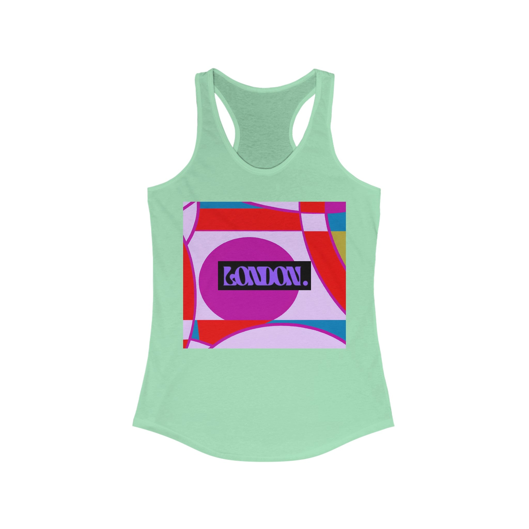 "Rainbow Rhapsody: Groovy Infusions" - Racerback Tank Top