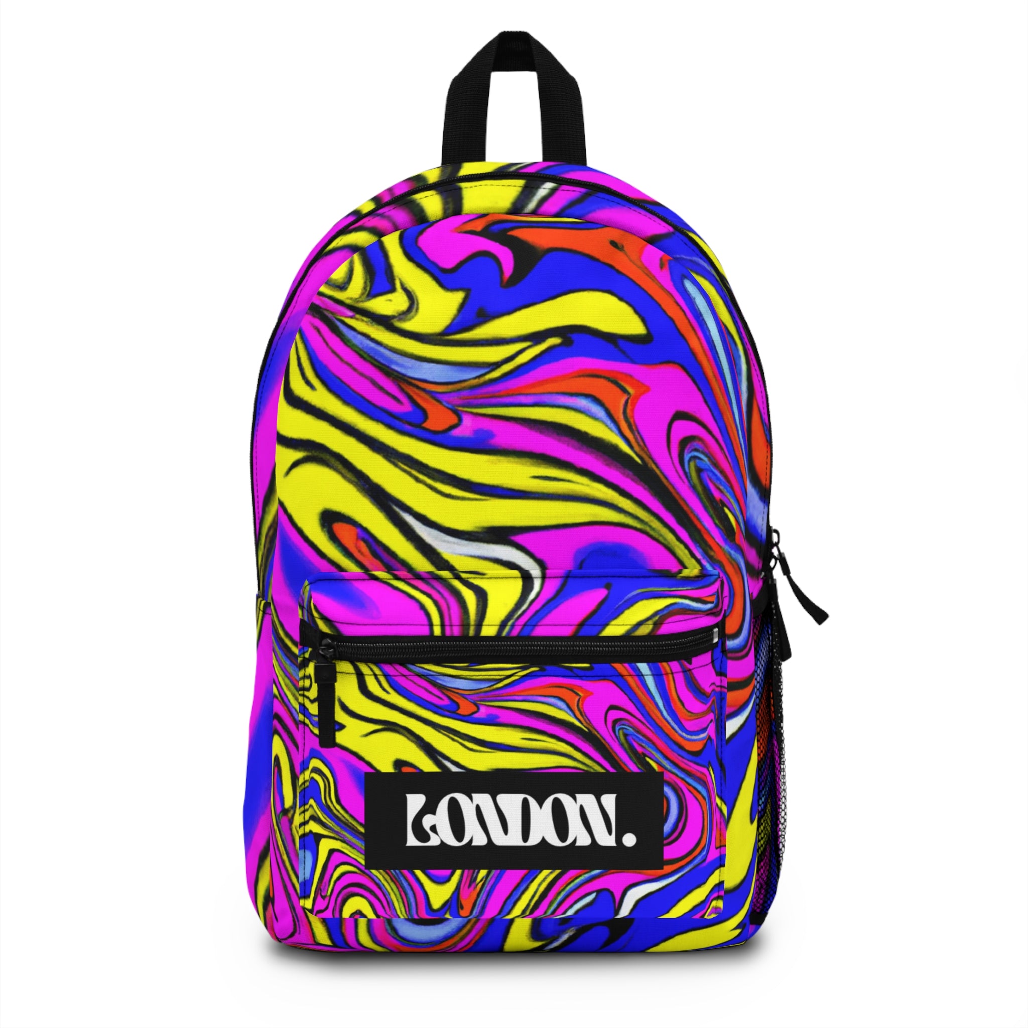 "Groovy Marigold's Kaleidoscope Boutique" - Backpack