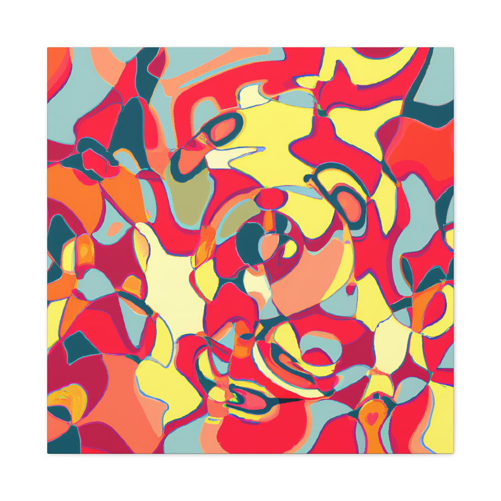 Vibrant Abstract Melange Canvas Art Print - Canvas