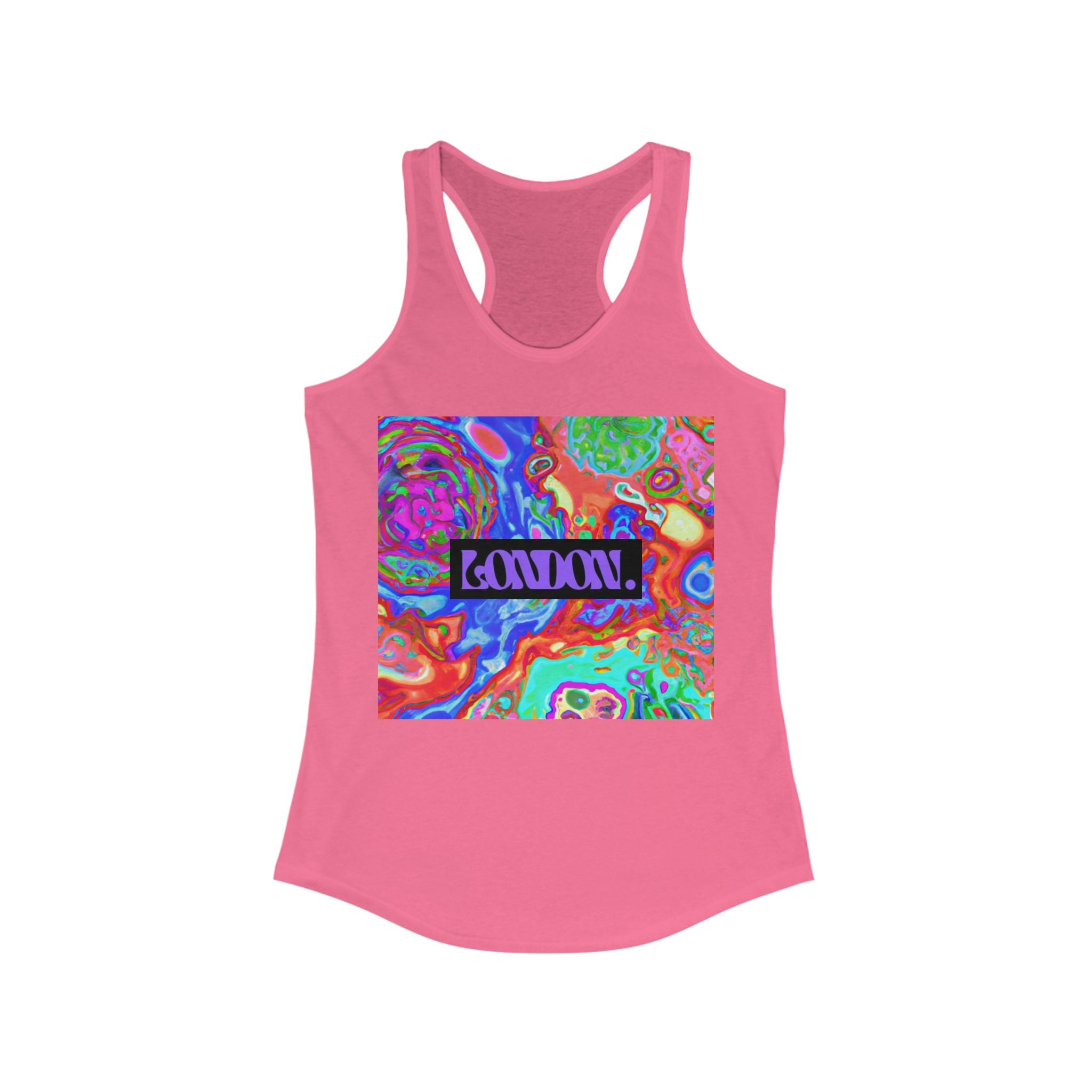 "Groovy Delights by Cosmic Marley" - Racerback Tank Top