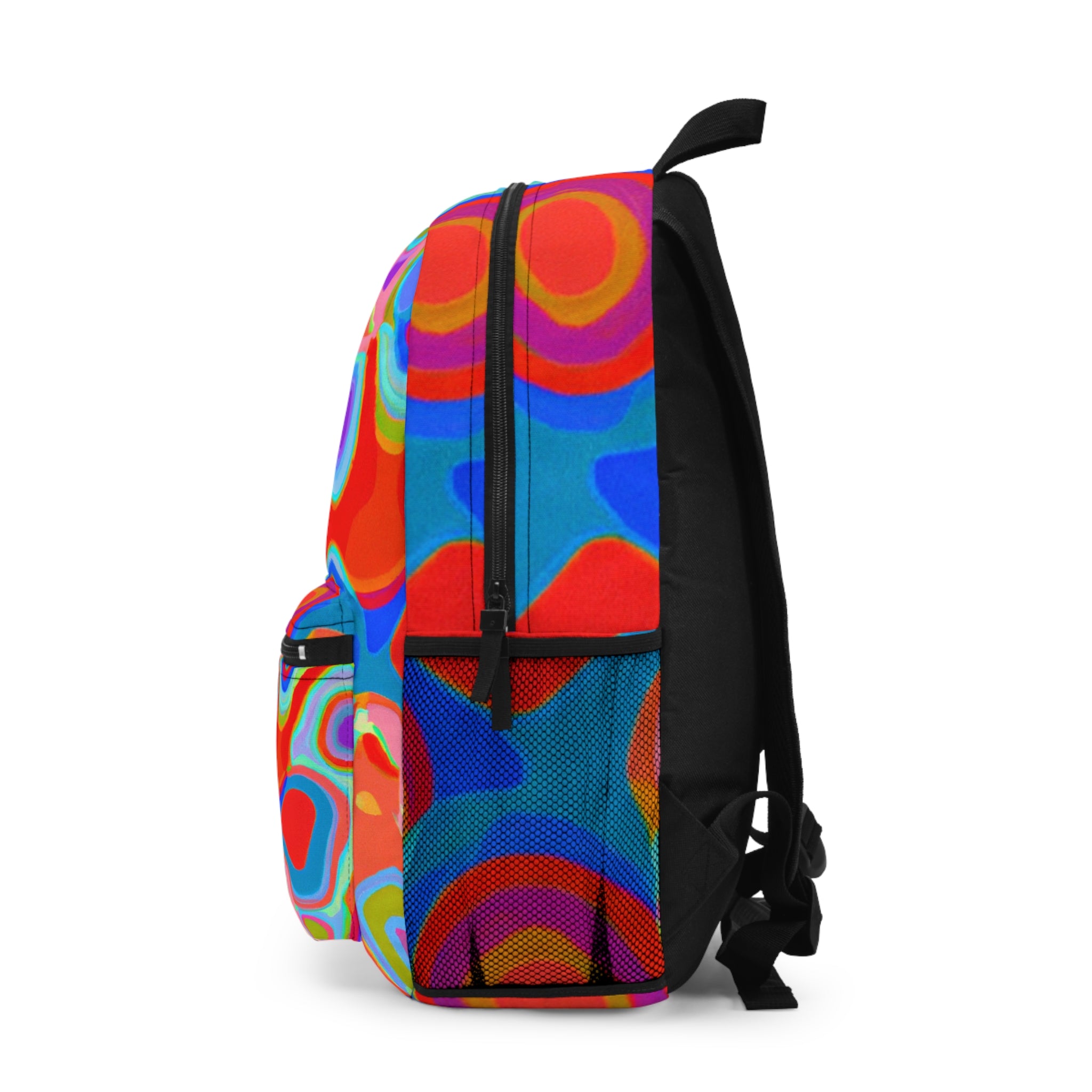 "Groovy Mirage: Vintage Pop Art Passion" - Backpack