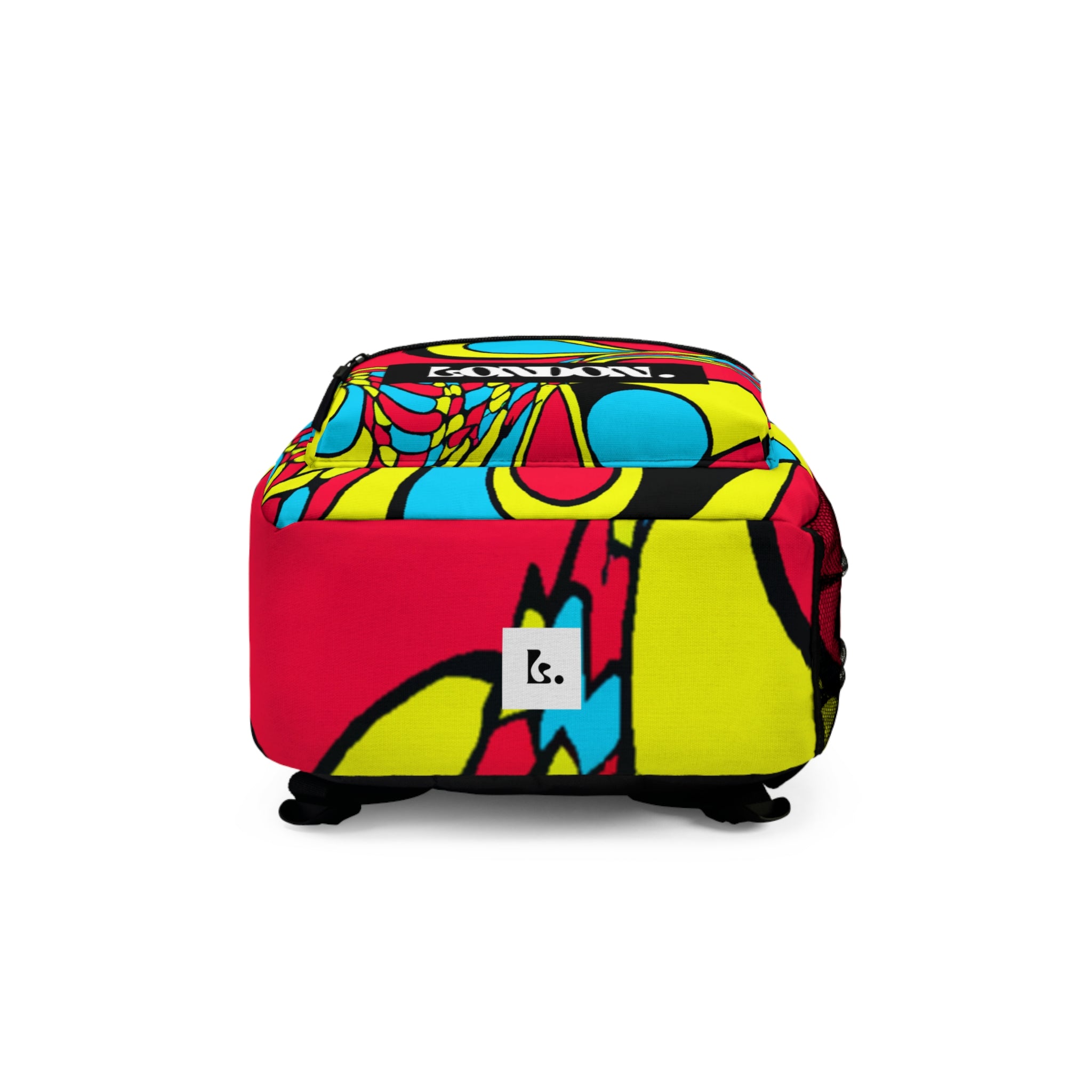 "Groovy Glare: Pop-art Emporium" - Backpack