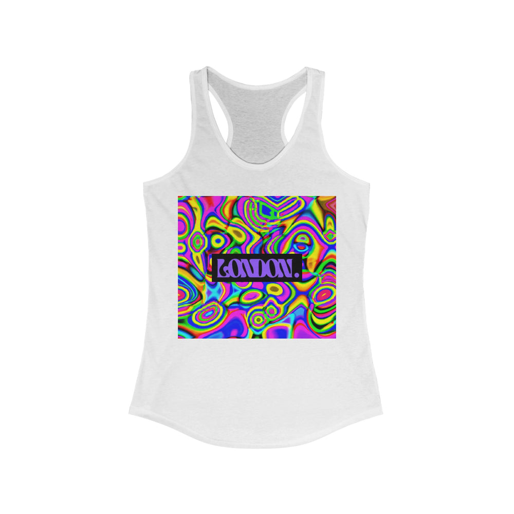 "Hippie Hues by Luna Lovebeam" - Racerback Tank Top