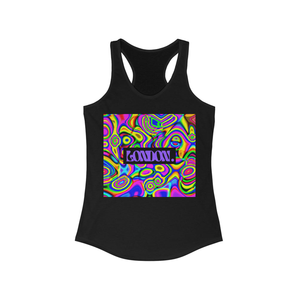 "Hippie Hues by Luna Lovebeam" - Racerback Tank Top
