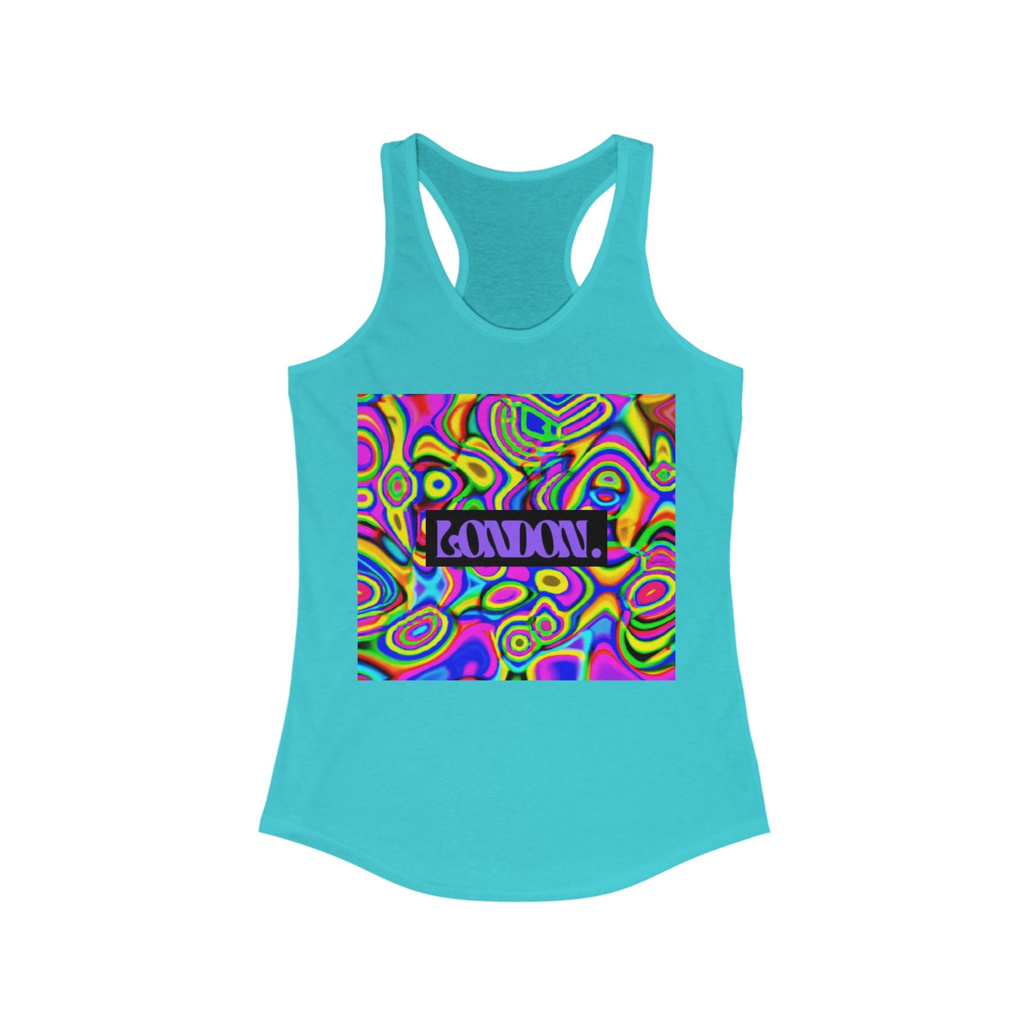"Hippie Hues by Luna Lovebeam" - Racerback Tank Top