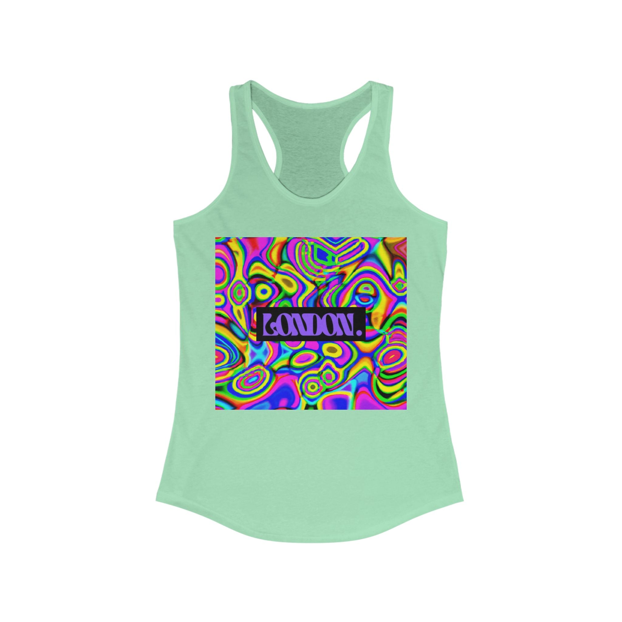 "Hippie Hues by Luna Lovebeam" - Racerback Tank Top