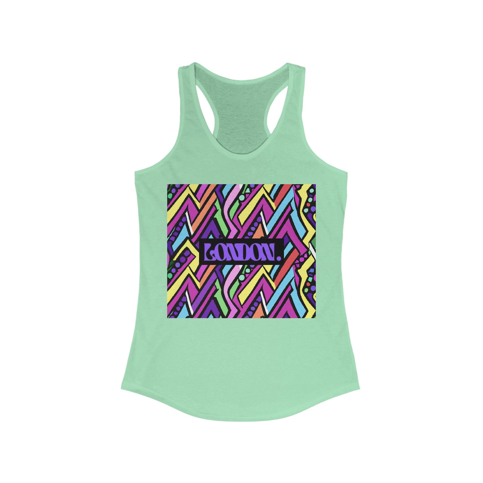 "Kaleidoscope Carousel" - Racerback Tank Top