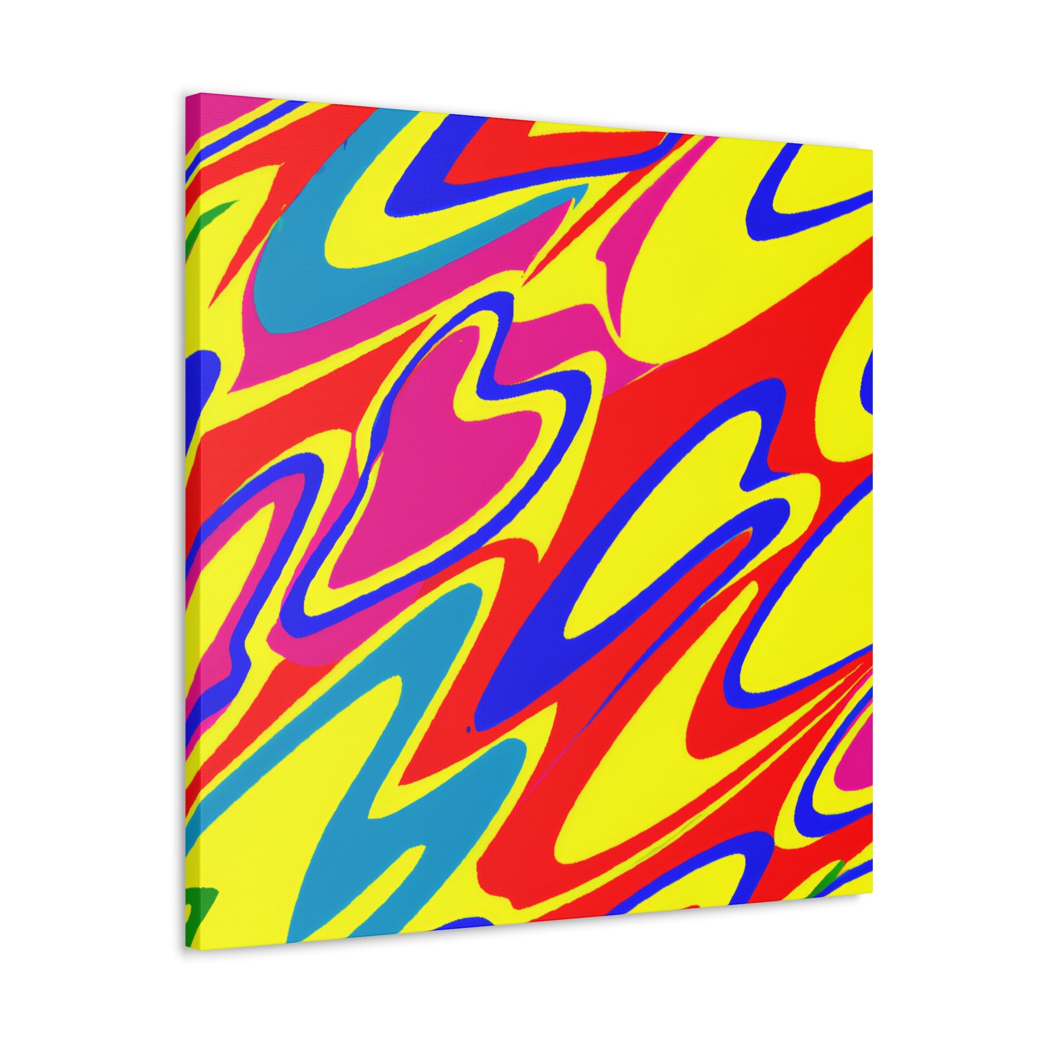 Vibrant Abstract Swirls Canvas Art Print - Canvas