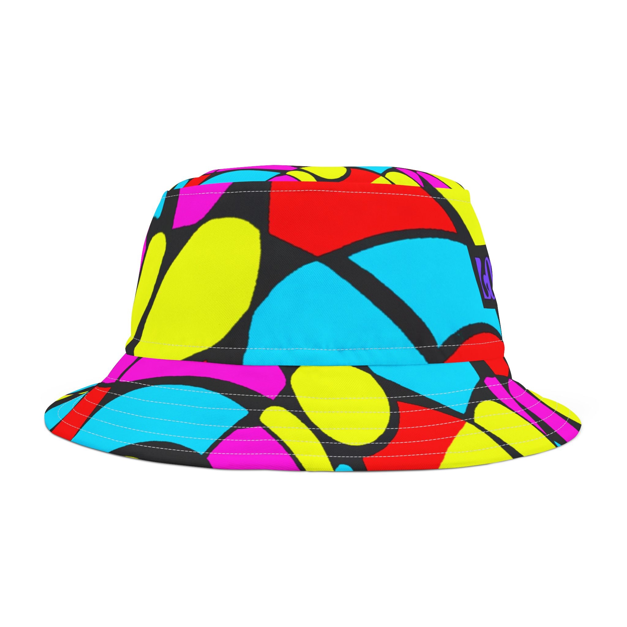 "Groovy Gingham Galaxy" - Bucket Hat