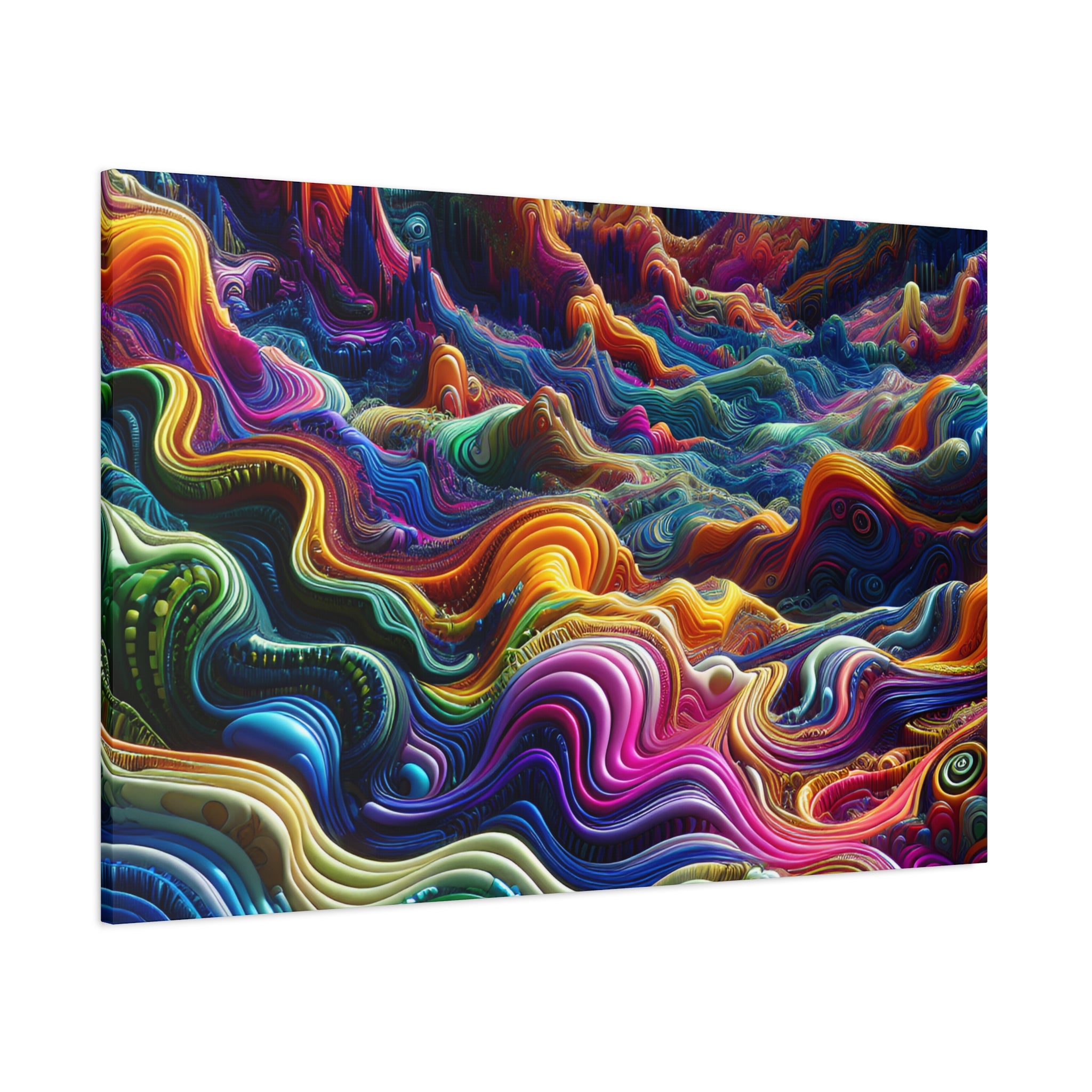 Psychedelic Dreamscape Canvas Art Print - Canvas