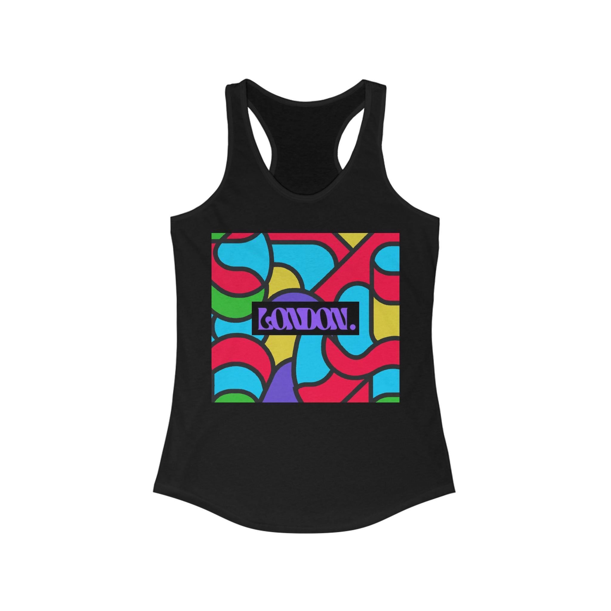"Velvet Spectrum Groove" - Racerback Tank Top