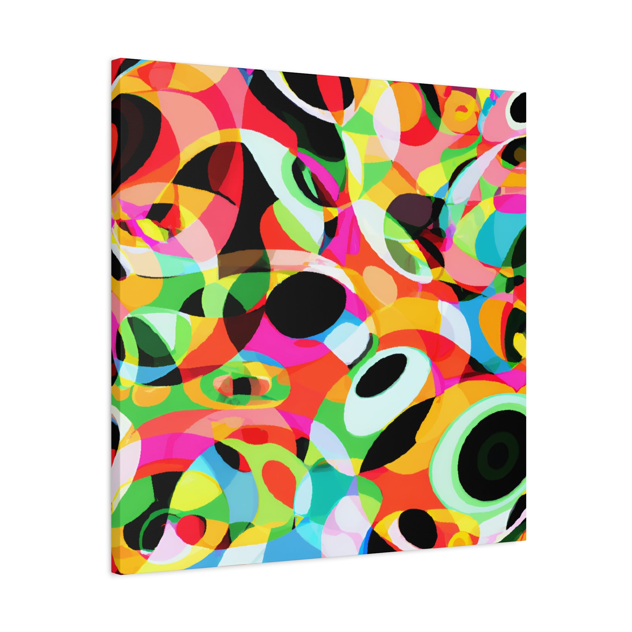 Vibrant Kaleidoscope Abstract Art Canvas - Canvas