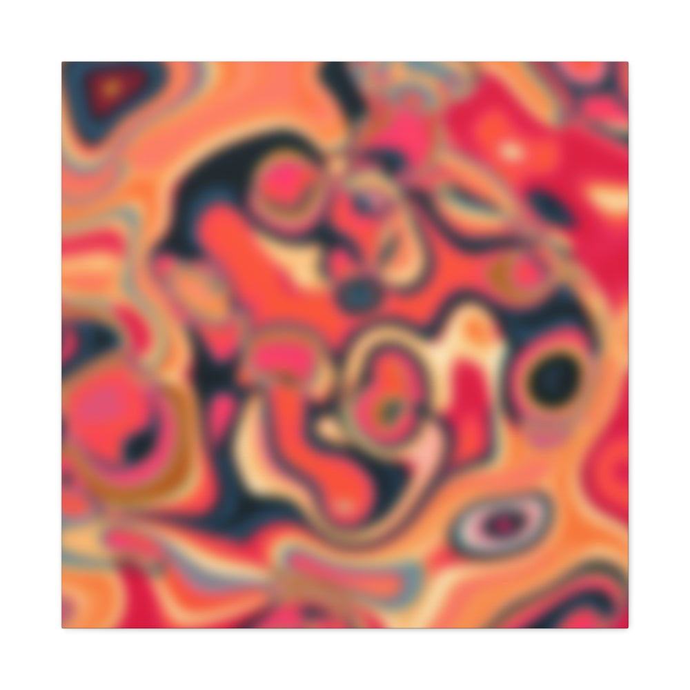 Psychedelic Swirls Abstract Art Canvas - Canvas