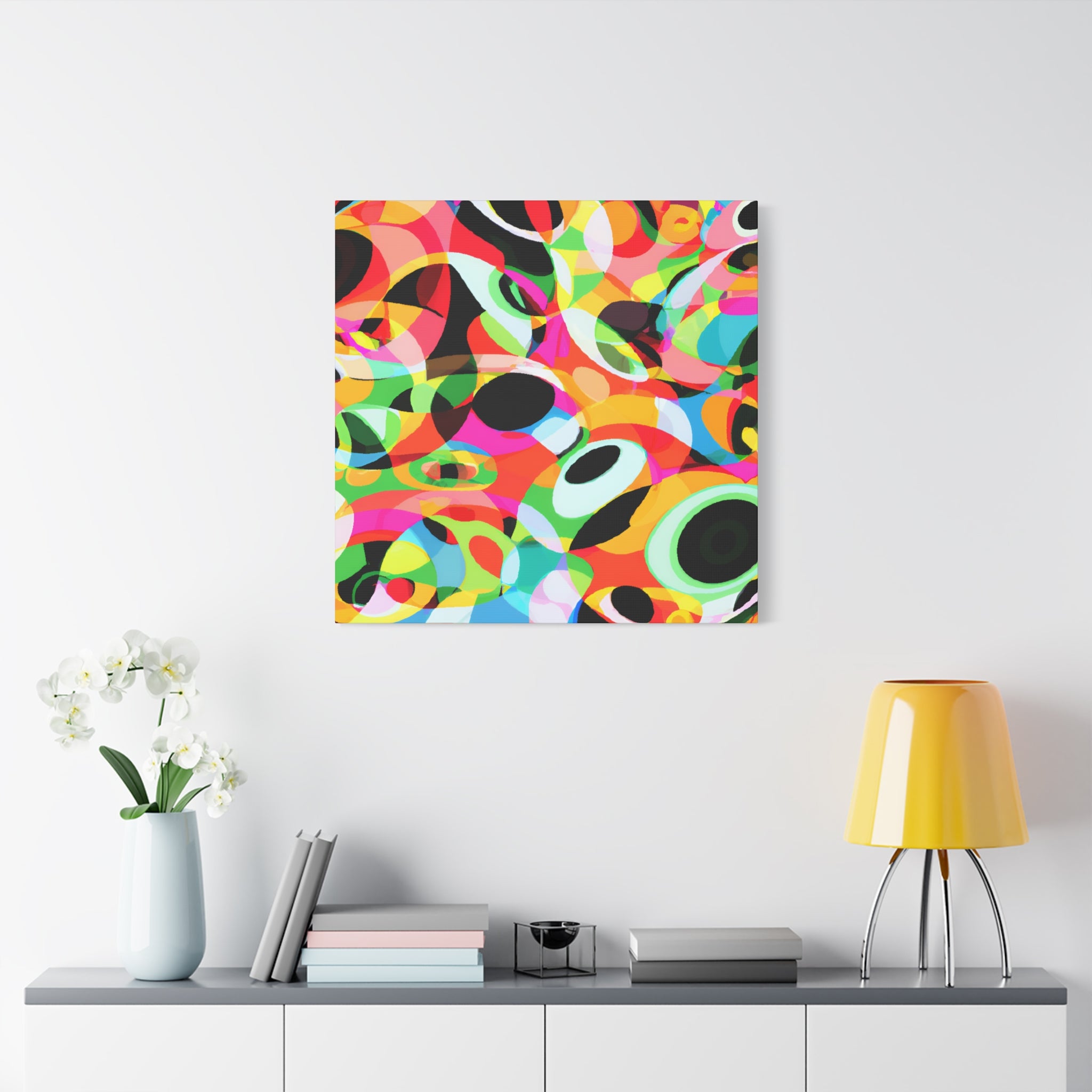 Vibrant Kaleidoscope Abstract Art Canvas - Canvas