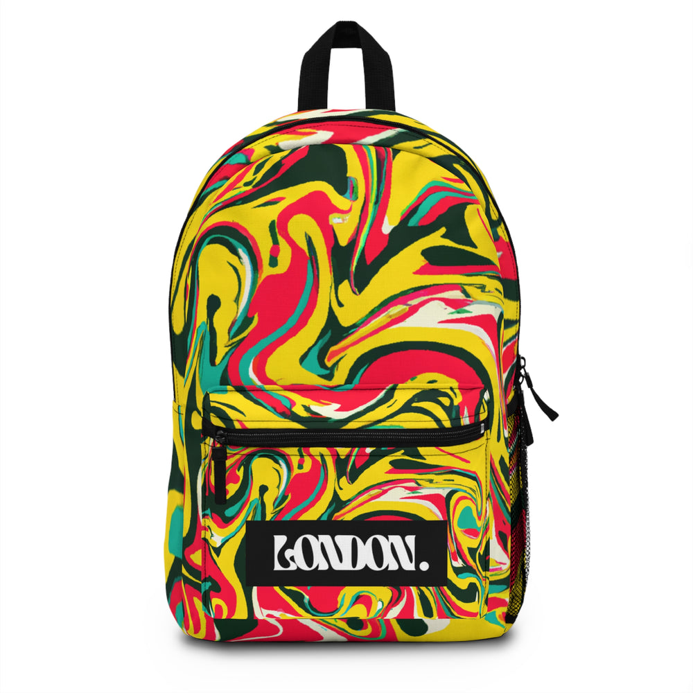 "Groovy Galaxy: A Burst of Vintage Vibrance" - Backpack