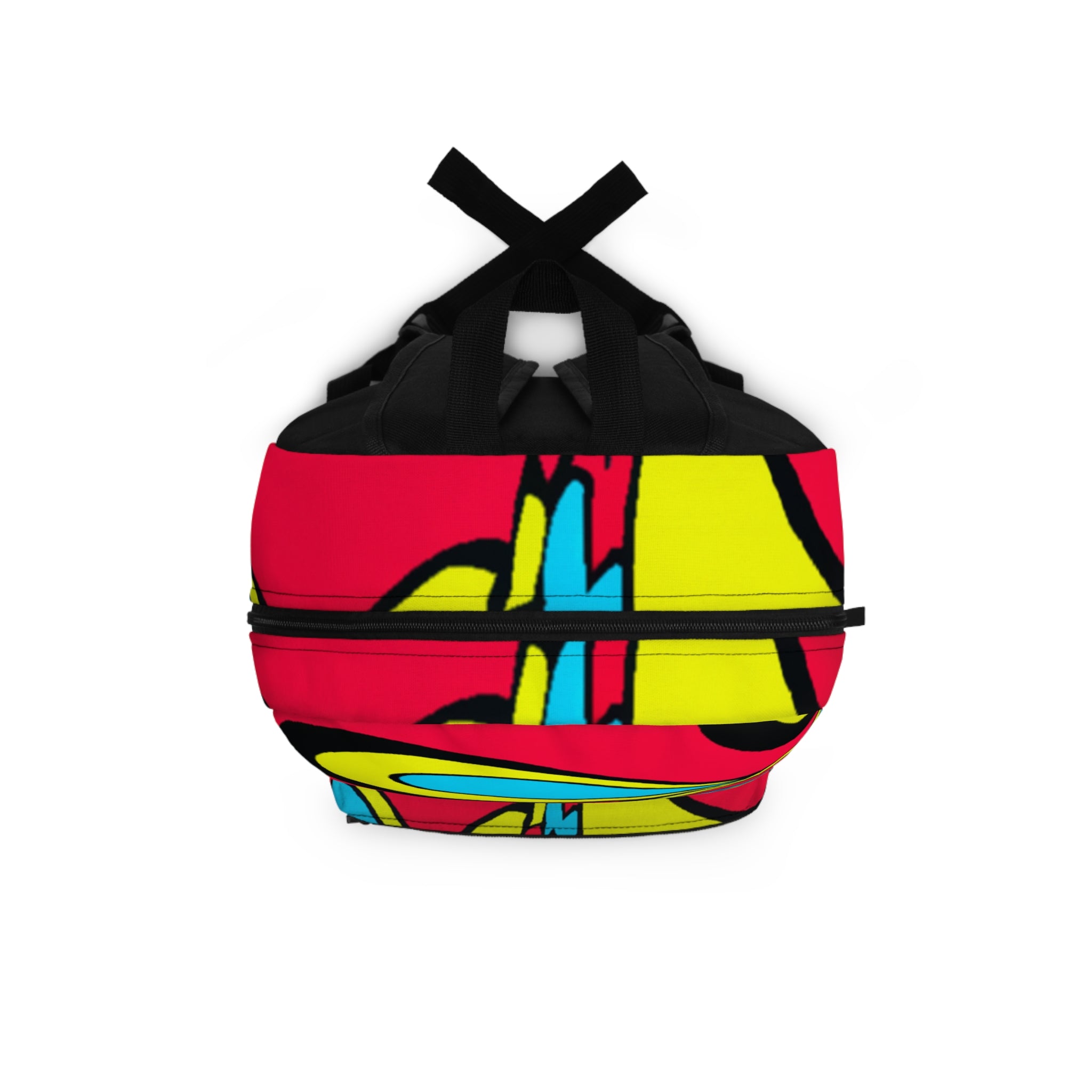 "Groovy Glare: Pop-art Emporium" - Backpack