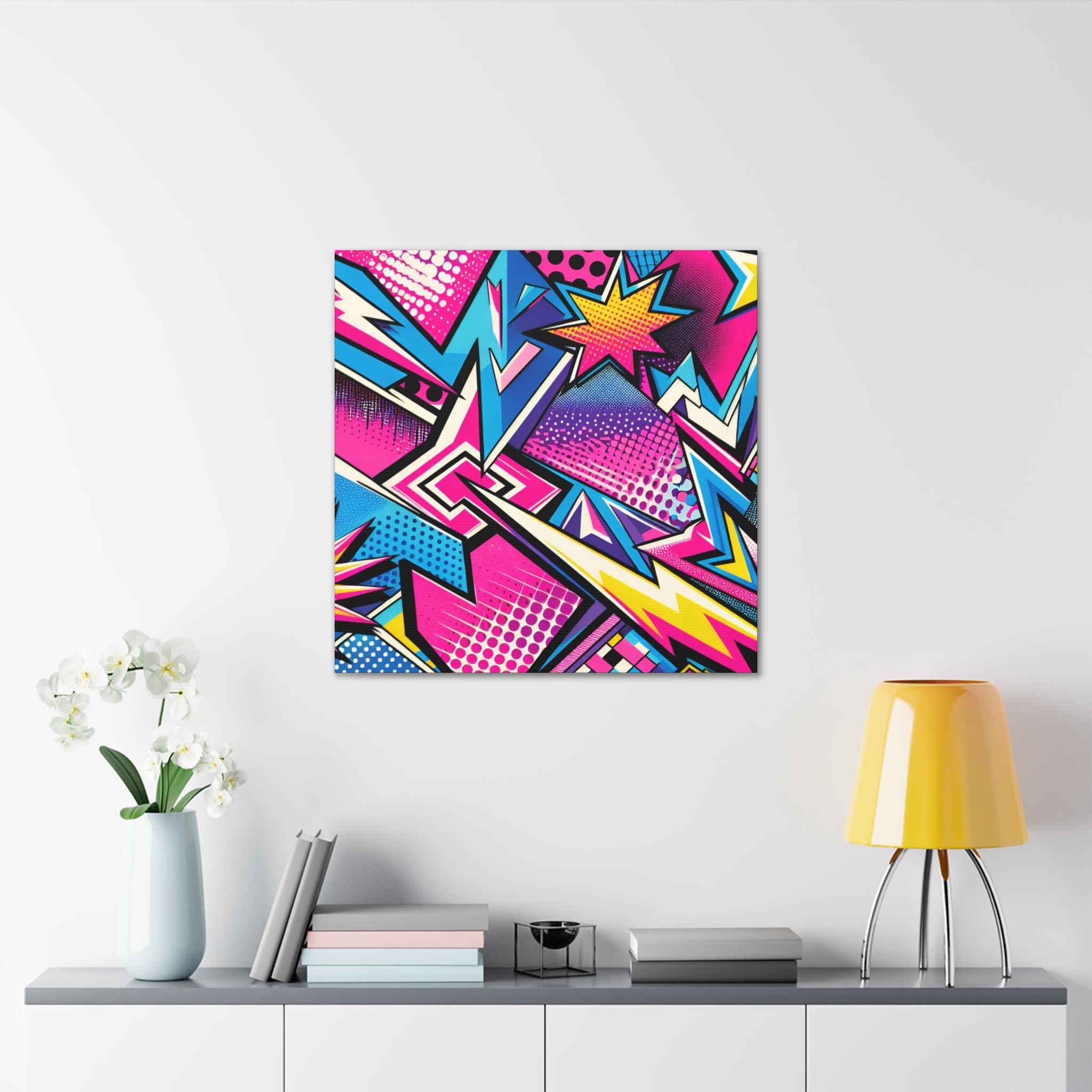 Vibrant Pop Art Explosion Canvas Print - Canvas