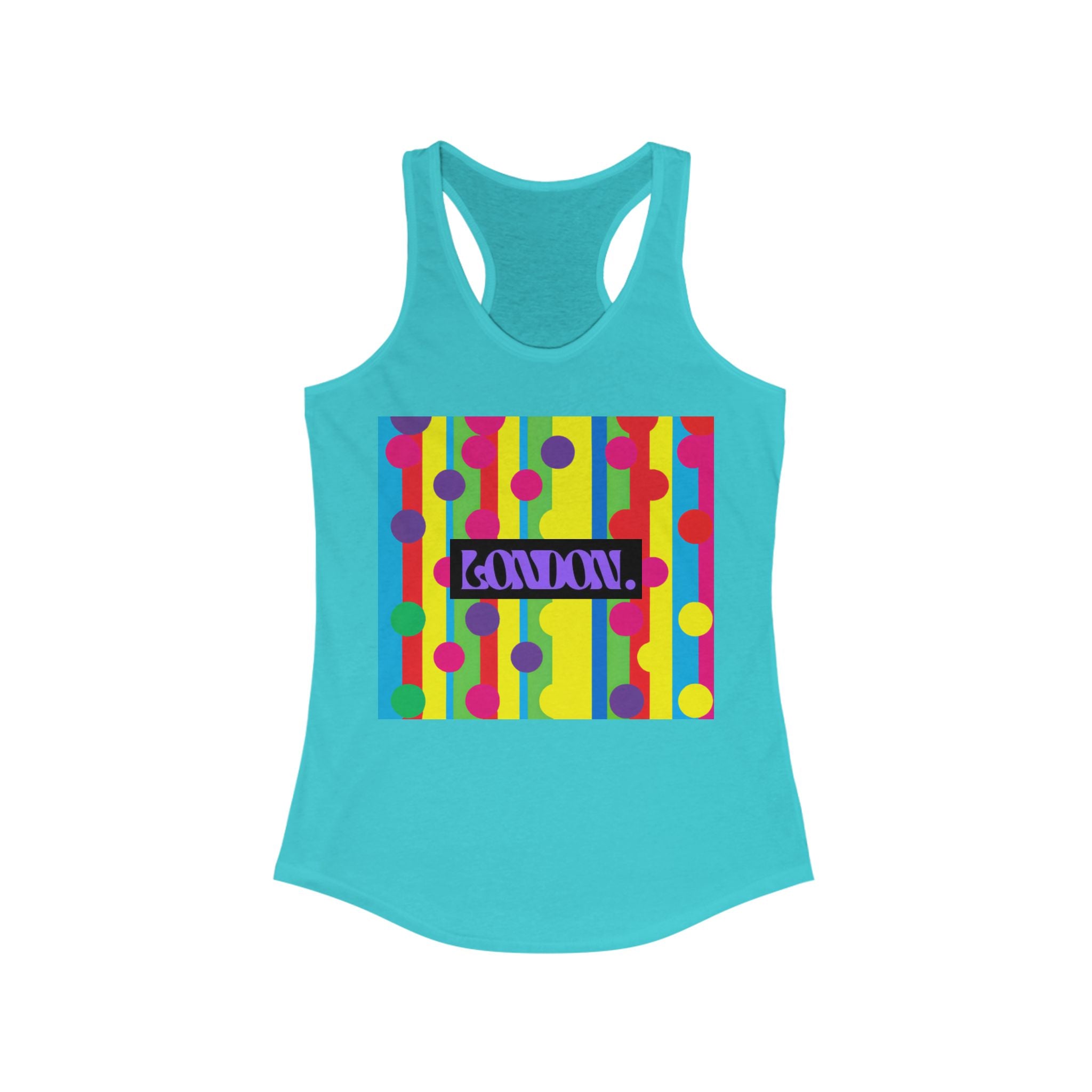 "Groovy Starburst Groove" - Racerback Tank Top