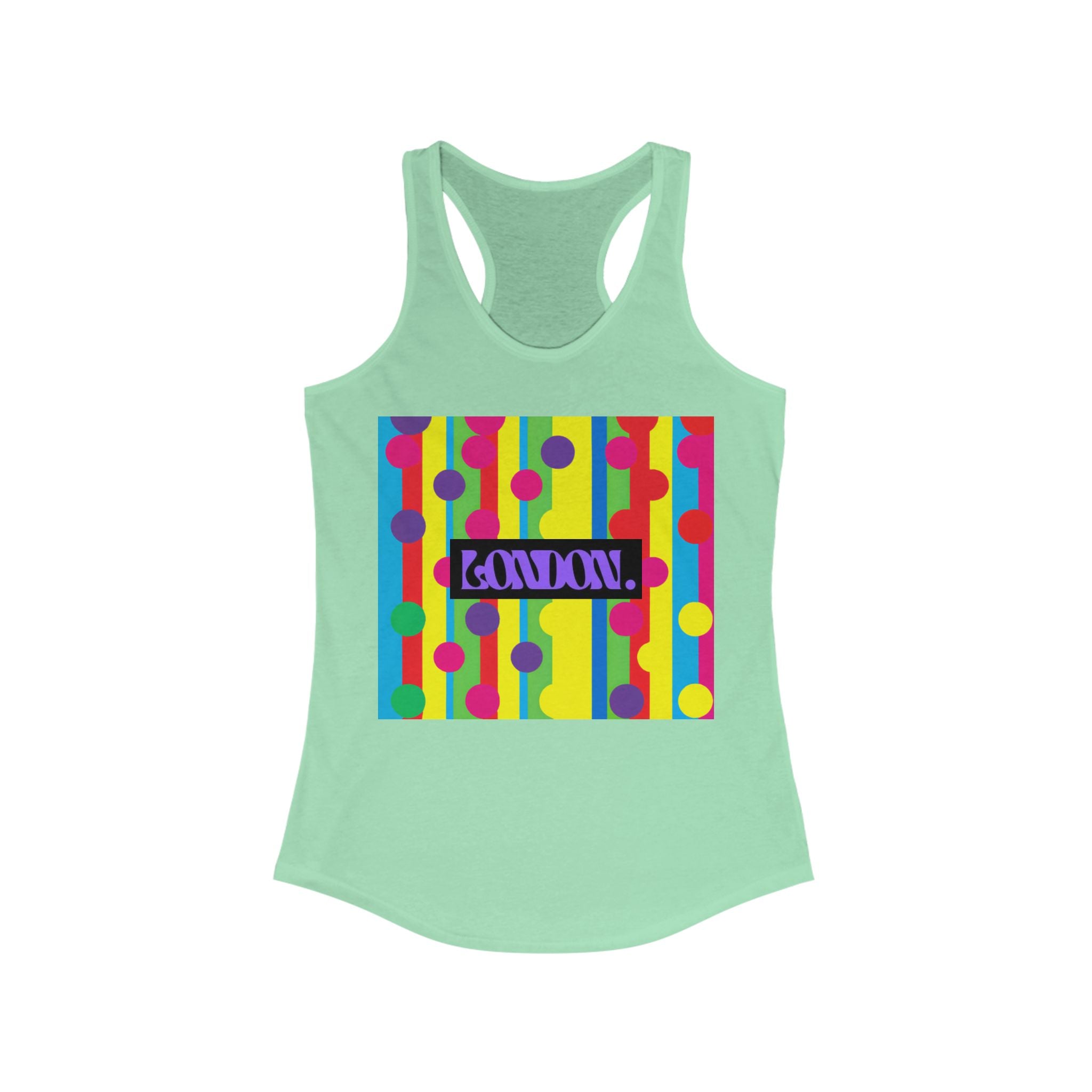 "Groovy Starburst Groove" - Racerback Tank Top