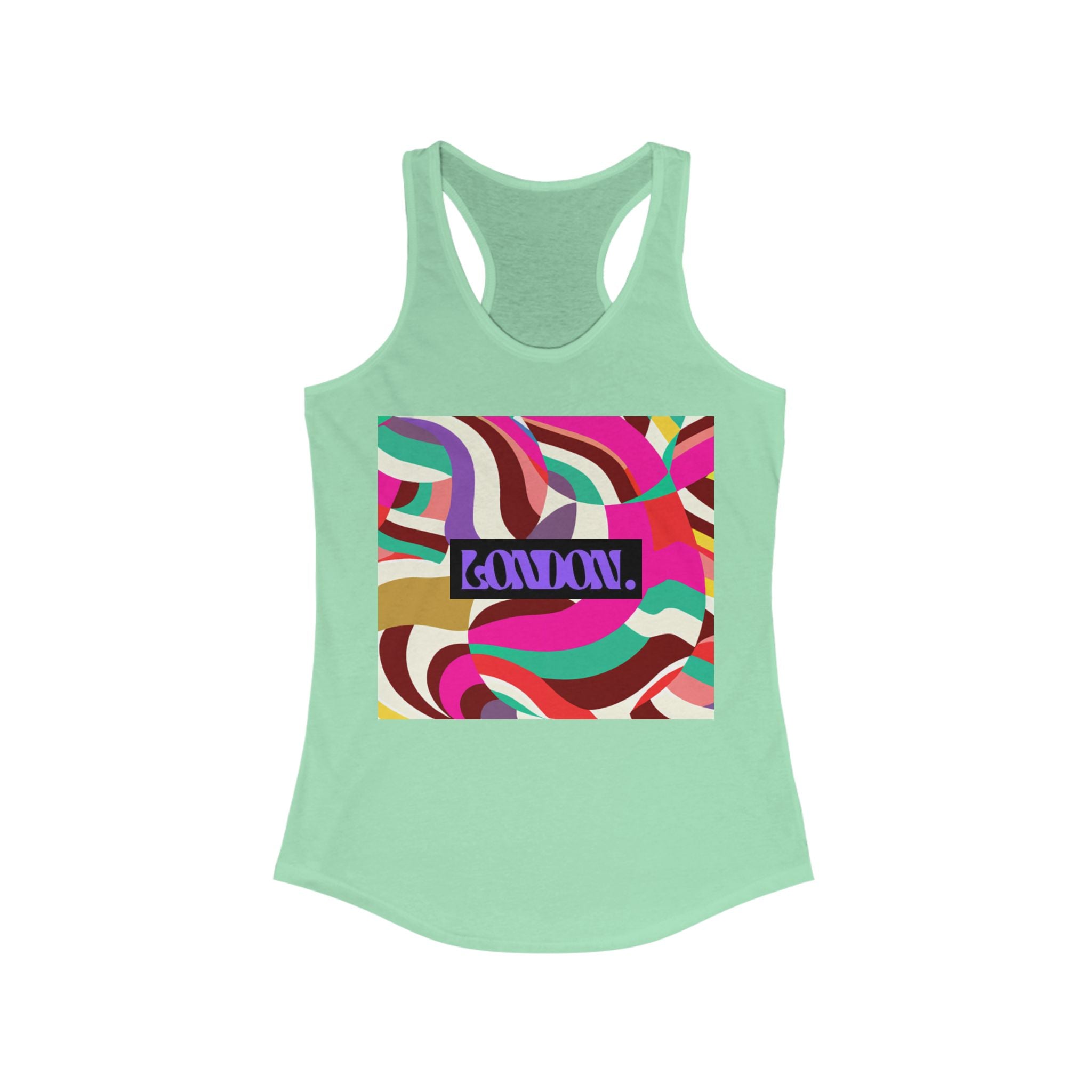"Psyche-Swirl Groove" - Racerback Tank Top